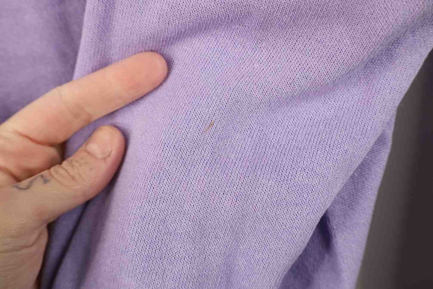 Vintage Vintage 70s 80s Streetwear Blank Raglan Sweatshirt Lilac USA Size L / US 10 / IT 46 - 5 Thumbnail