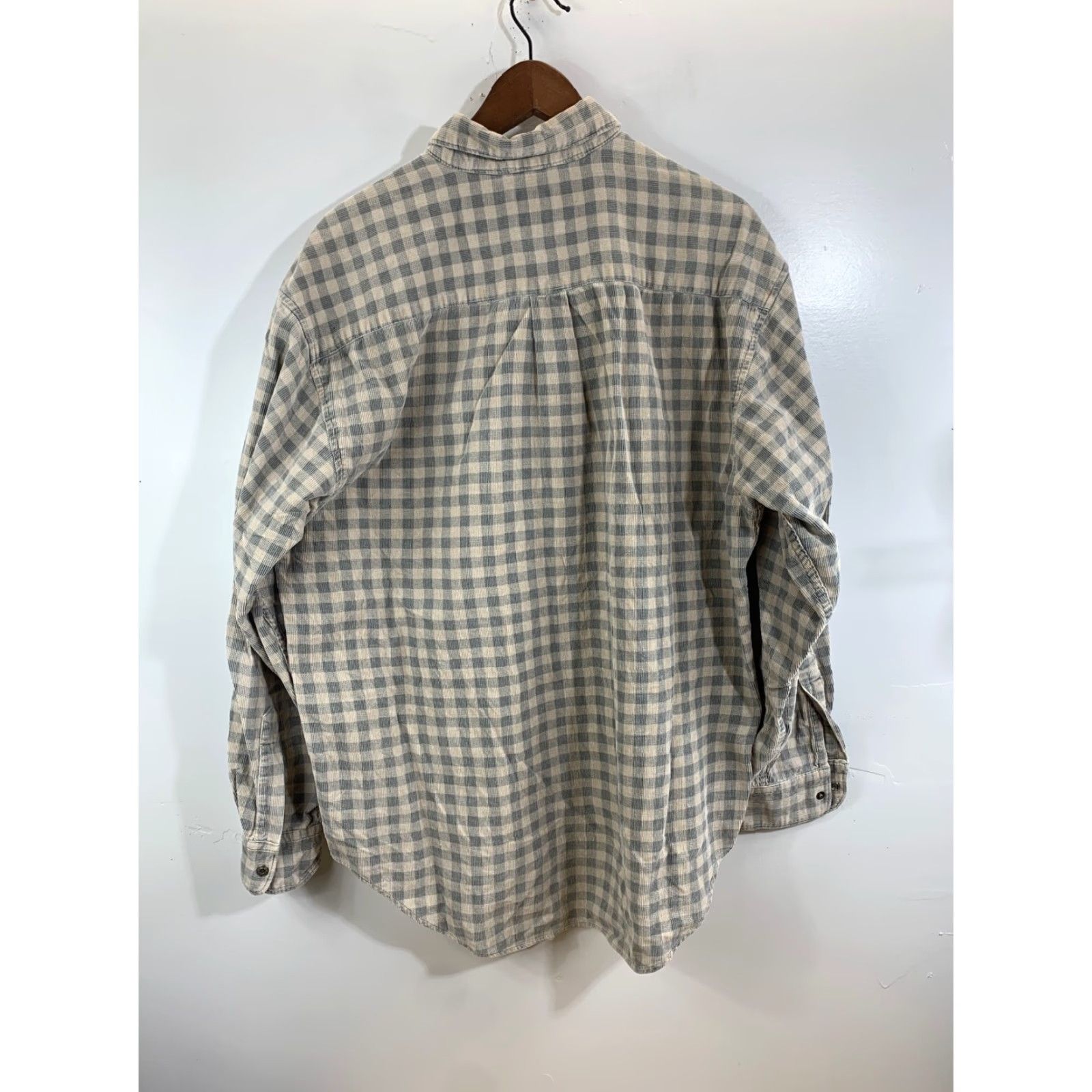 Gap GAP Vintage Men's Long Sleeve Button Down Plaid Checkered Beige Size L Clothing Shirt Casual Mens Size US L / EU 52-54 / 3 - 3 Thumbnail