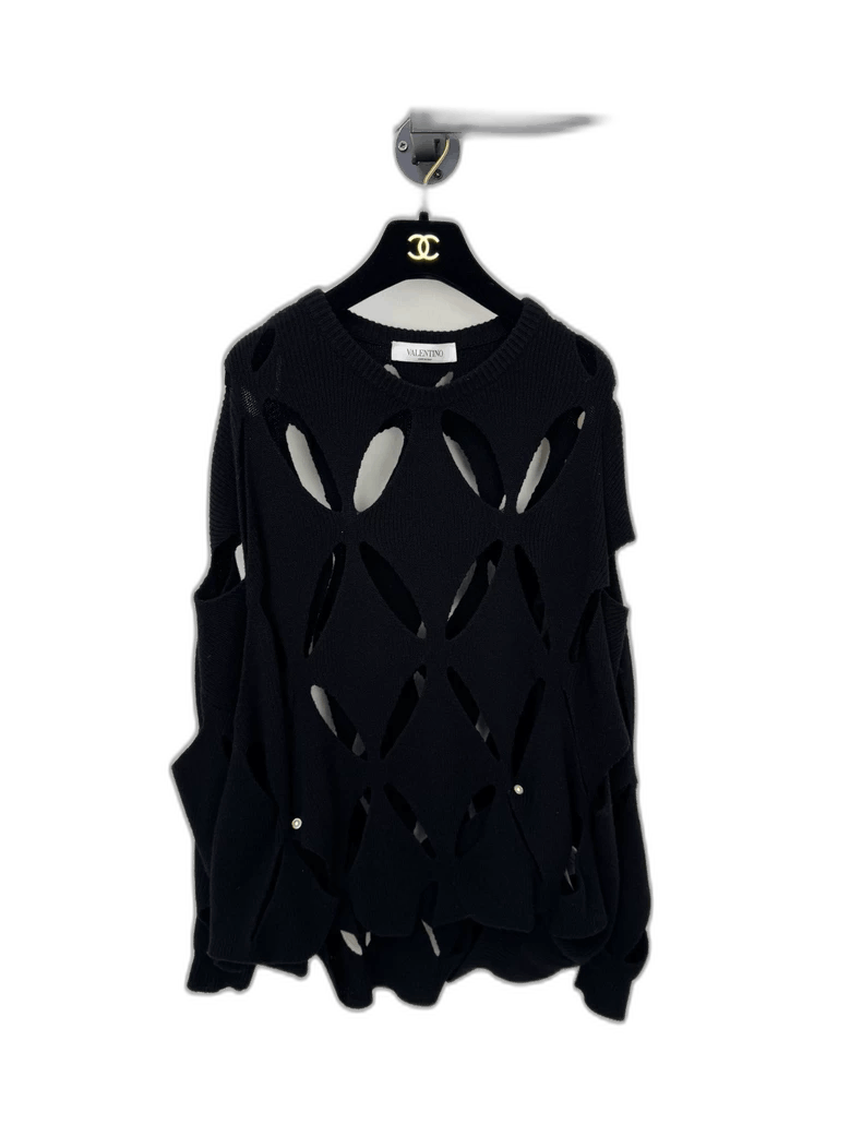 Valentino Valentino Cutout Knit Sweater Size XS Size XS / US 0-2 / IT 36-38 - 1 Thumbnail