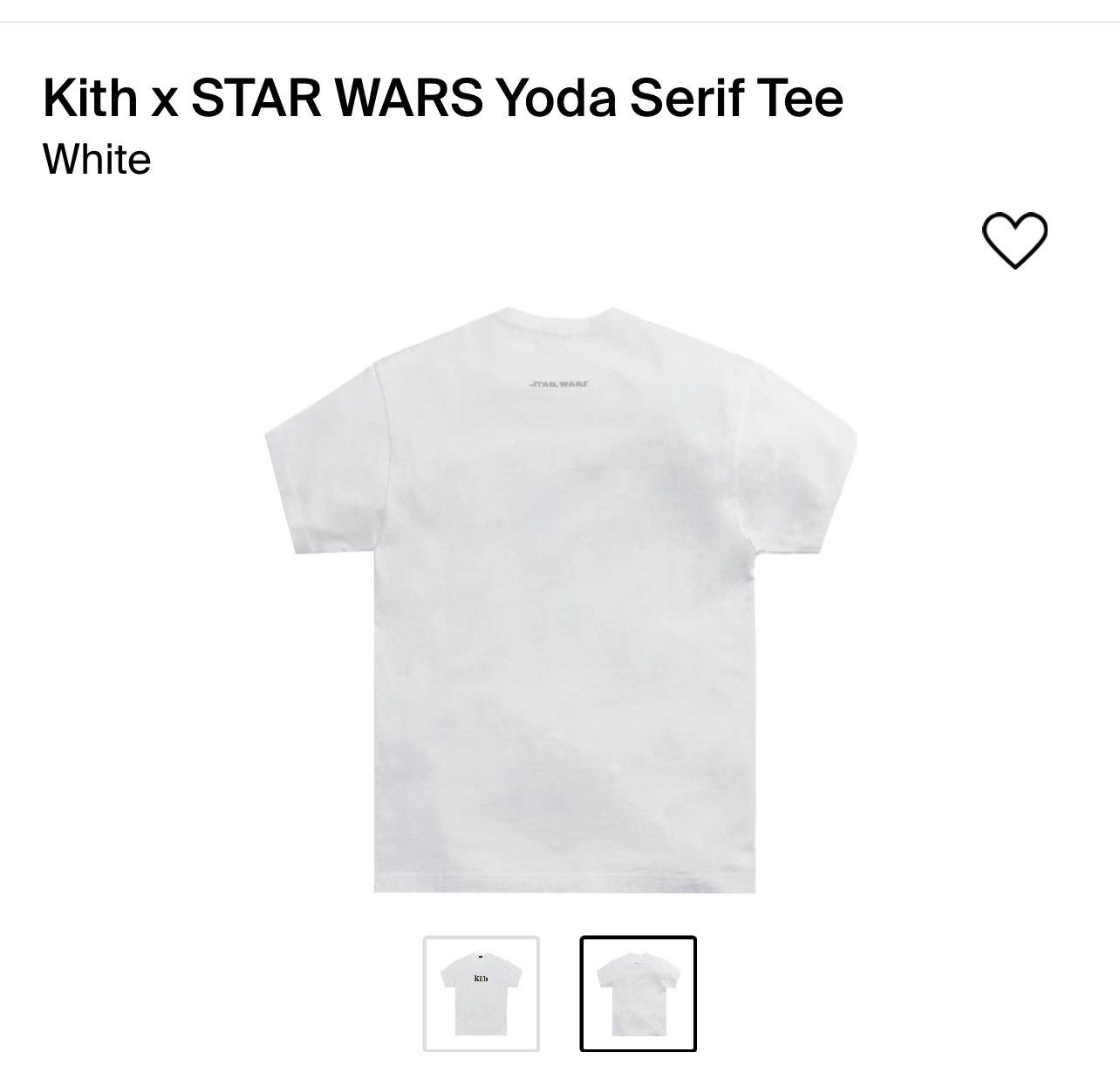 Kith KITH X STAR WARS Yoda Serif Tee Size Large Size US L / EU 52-54 / 3 - 6 Thumbnail
