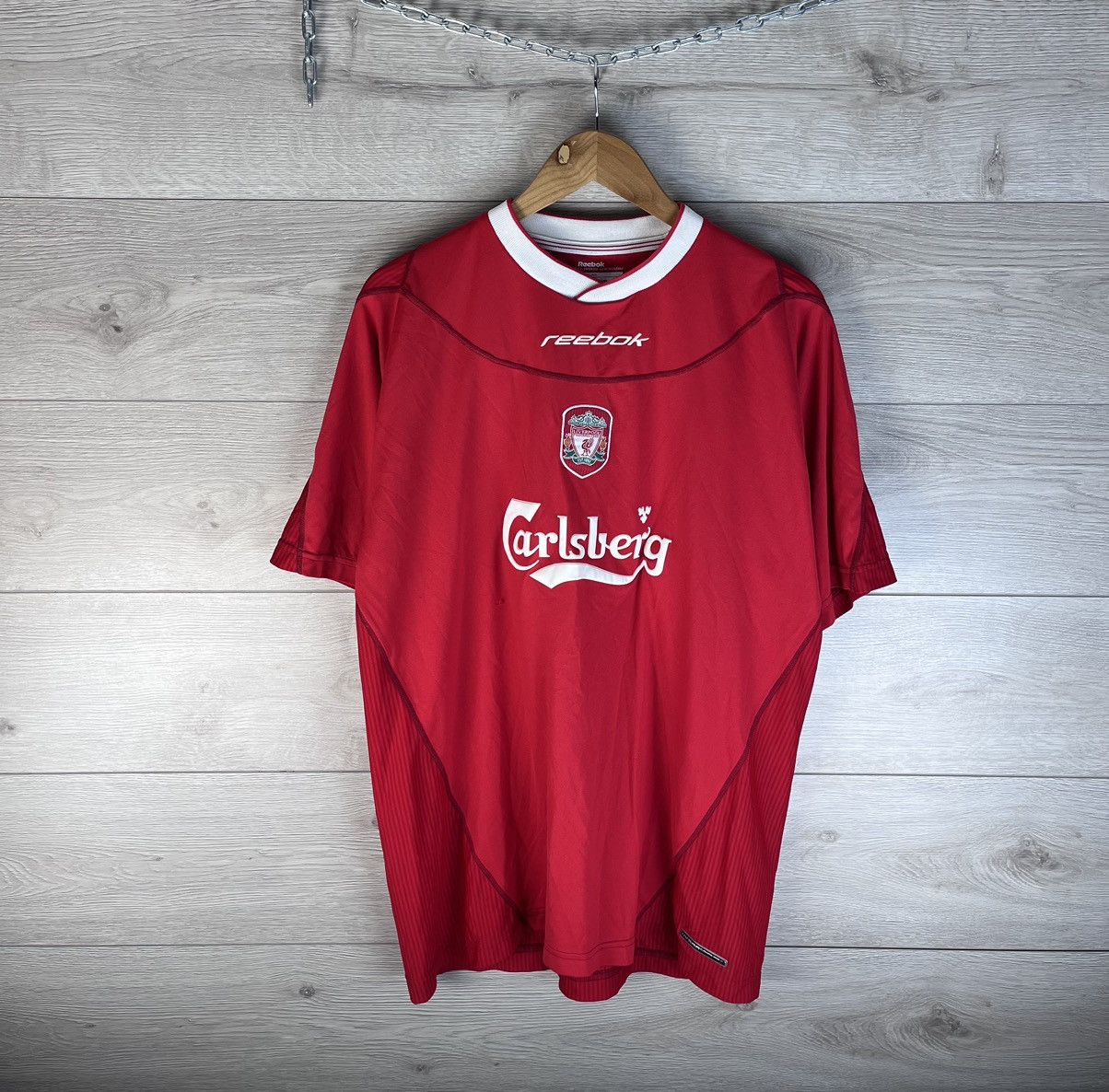 Reebok Vintage men's soccer jersey Reebok FC Liverpool size Xl 8/9s Size US XL / EU 56 / 4 - 1 Thumbnail
