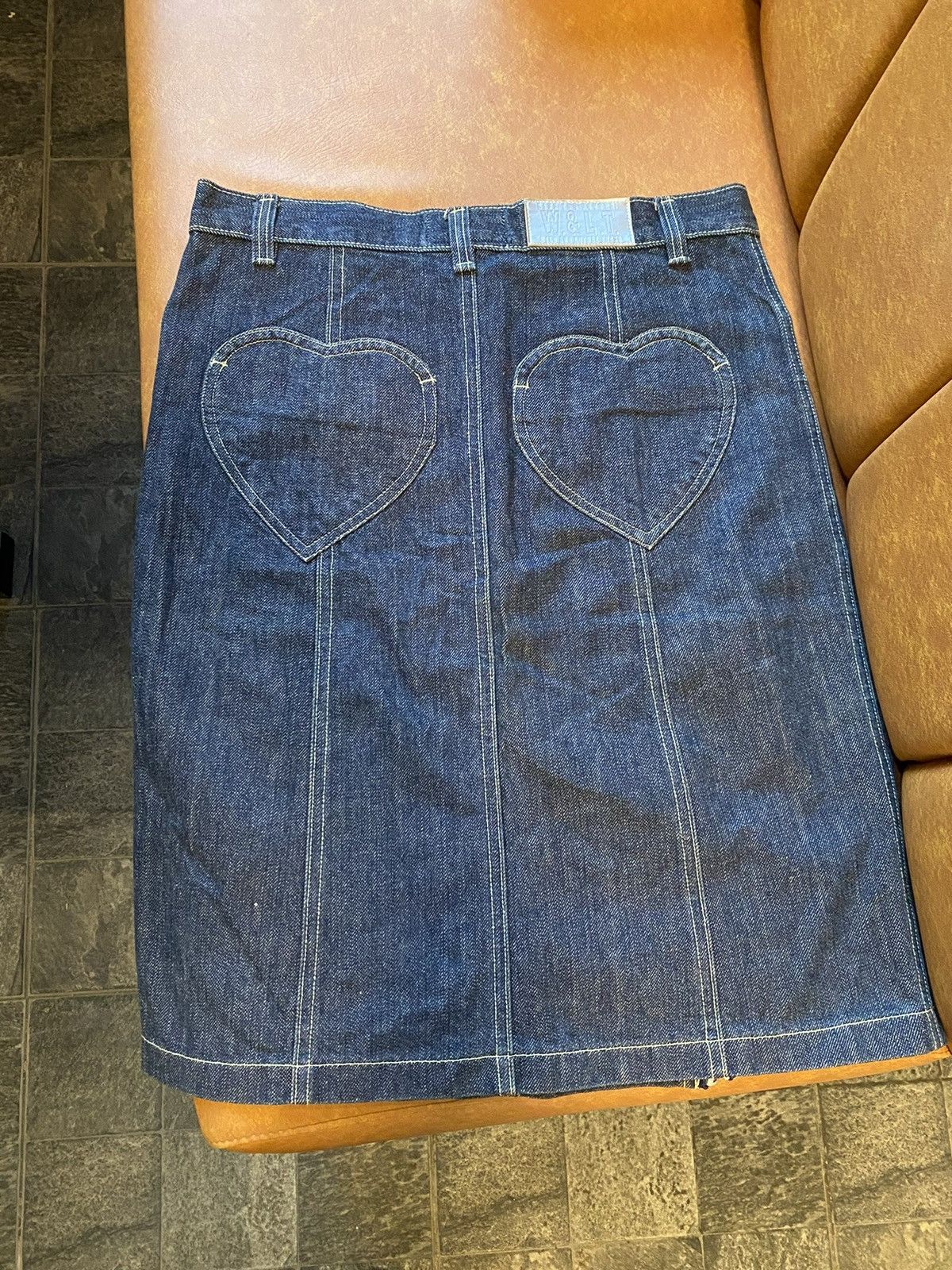 W&LT 90’s Wild and Lethal Trash Denim Skirt Size 26" / US 2 / IT 38 - 2 Thumbnail