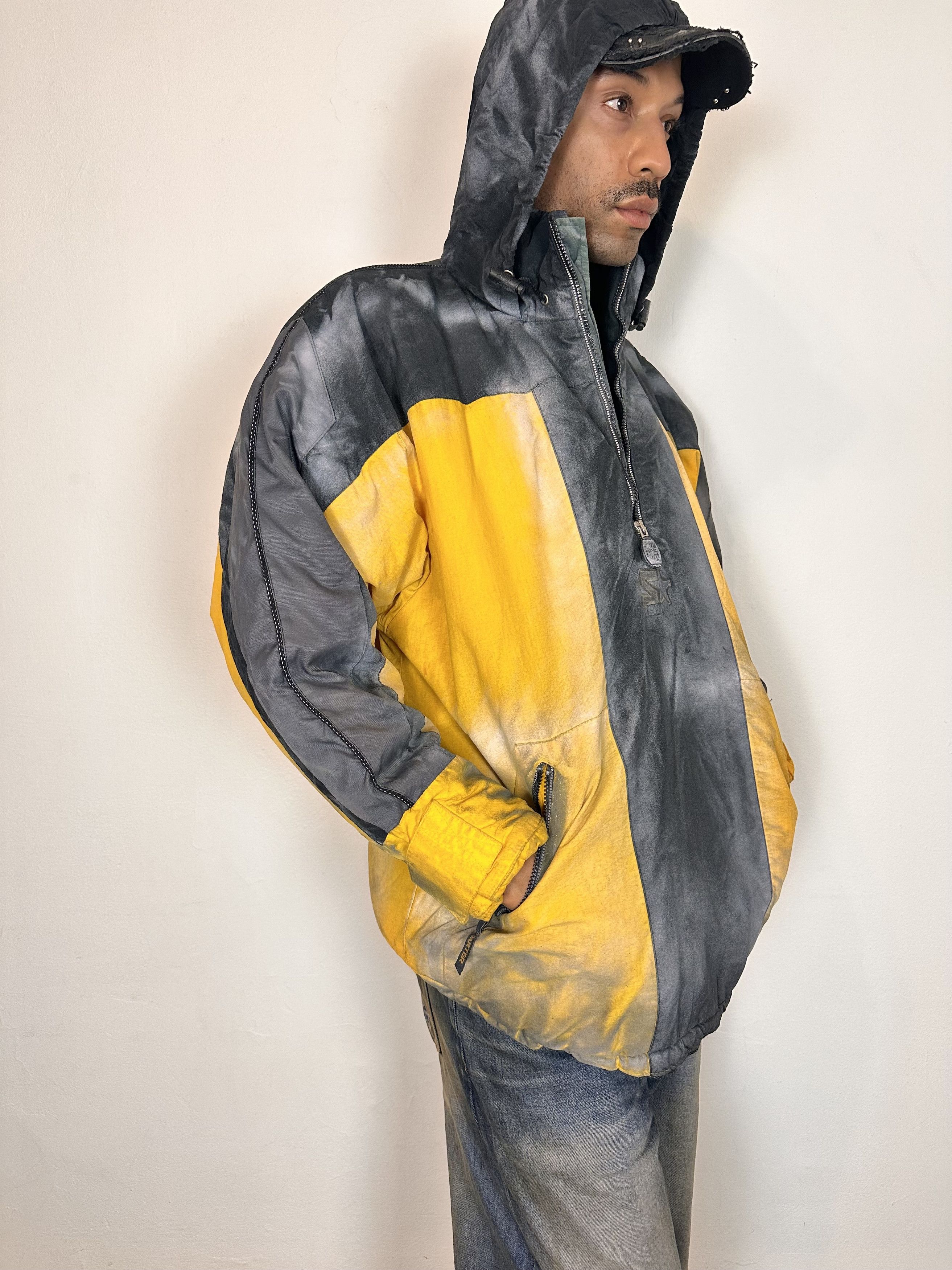 Starter ASTROBOI* x Starter Yellow/Black Nylon Puffer Jacket - XL Size US XL / EU 56 / 4 - 6 Thumbnail