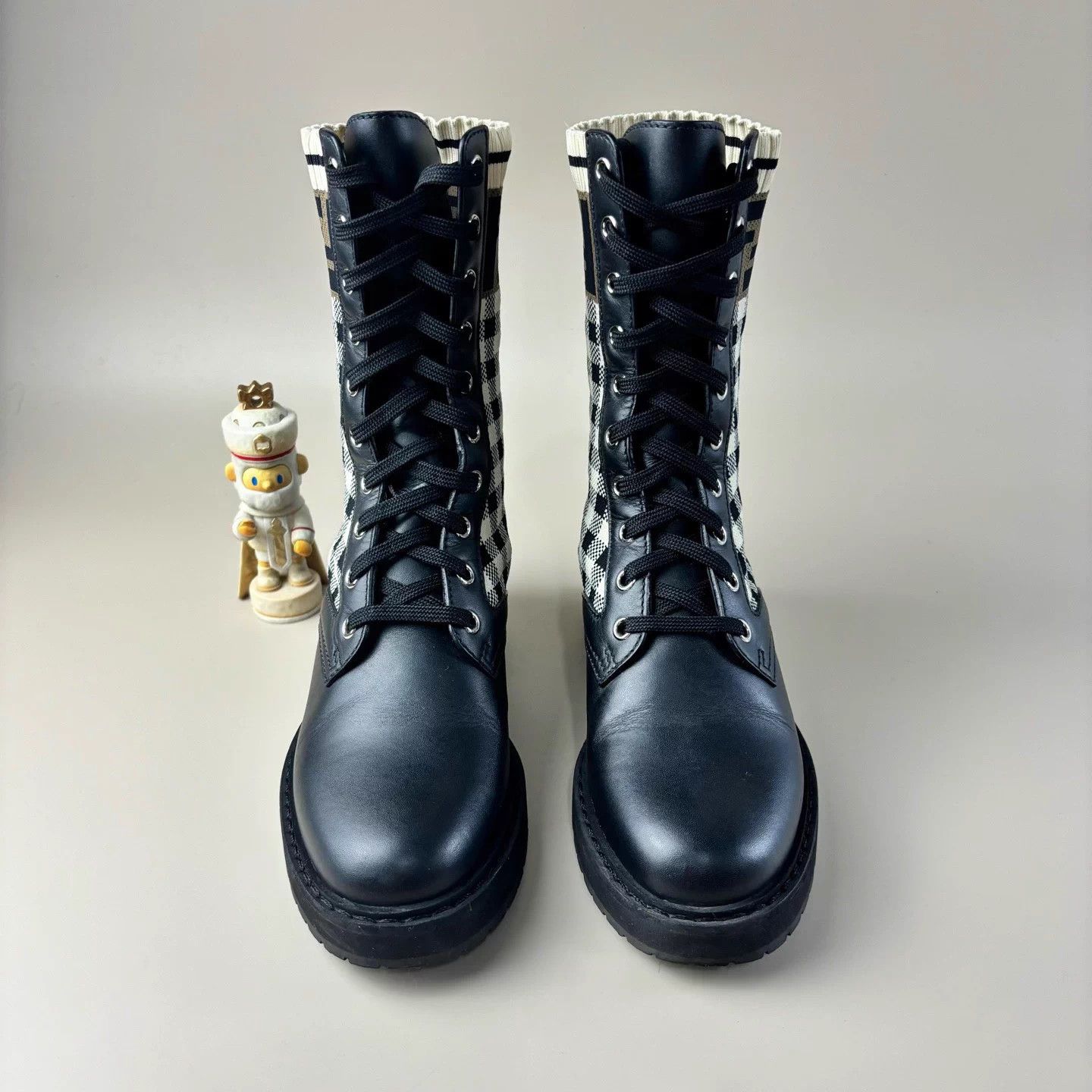 Fendi Fendi FF Monogram Embroidered Ankle Boots 35 Size US 4 / IT 34 - 2 Thumbnail