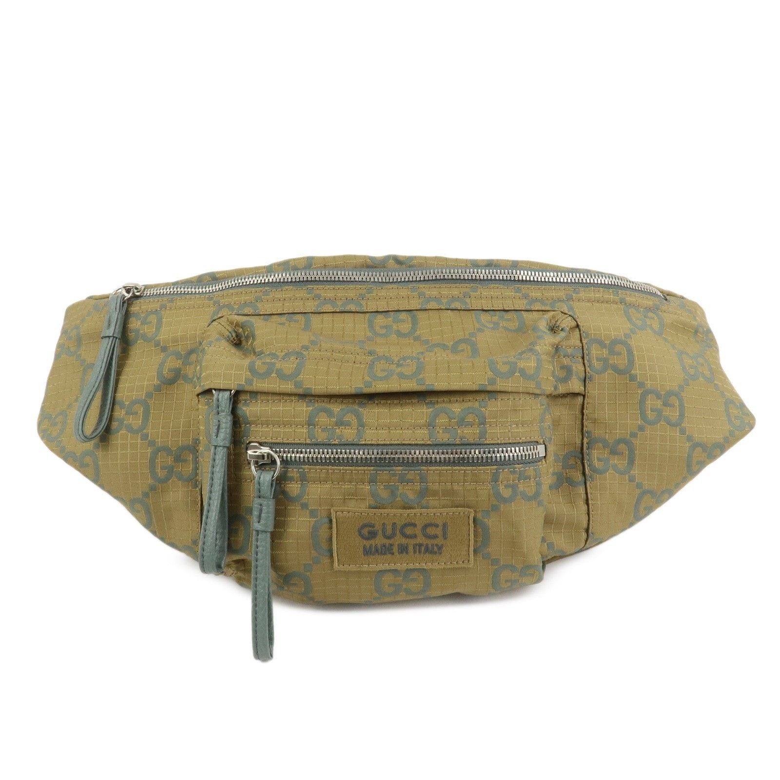 Gucci Gucci GG Monogram Ripstop Nylon Belt Bag Green Size ONE SIZE - 1 Thumbnail