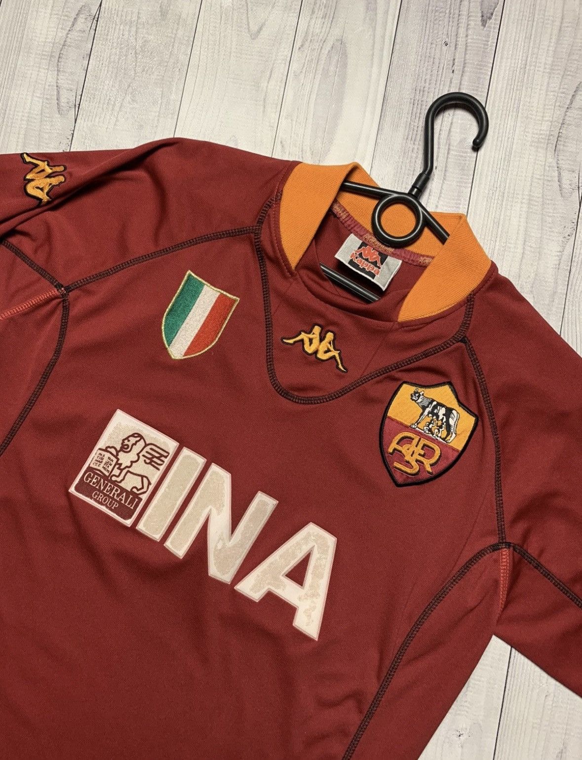 Kappa × Vintage Vintage AC Roma soccer jersey kappa rare size M Size US M / EU 48-50 / 2 - 3 Thumbnail
