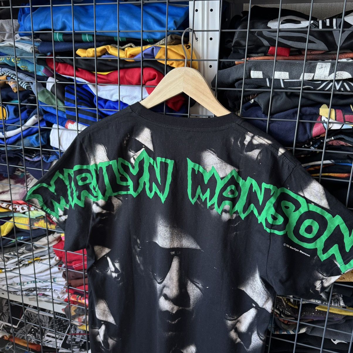 Band Tees Marilyn Manson All Over Print AOP T-shirt Size US L / EU 52-54 / 3 - 8 Thumbnail