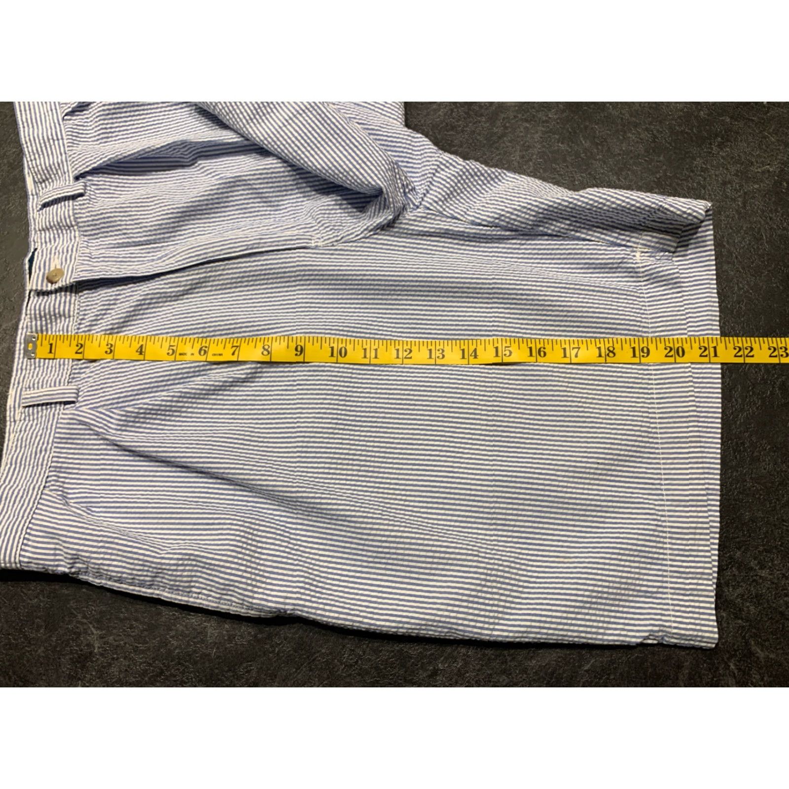 Polo Ralph Lauren VINTAGE Polo Ralph Lauren Mens Shorts Seersucker Cotton Blue White Stripe Summer Size 38 Casual Size US M / EU 48-50 / 2 - 7 Thumbnail