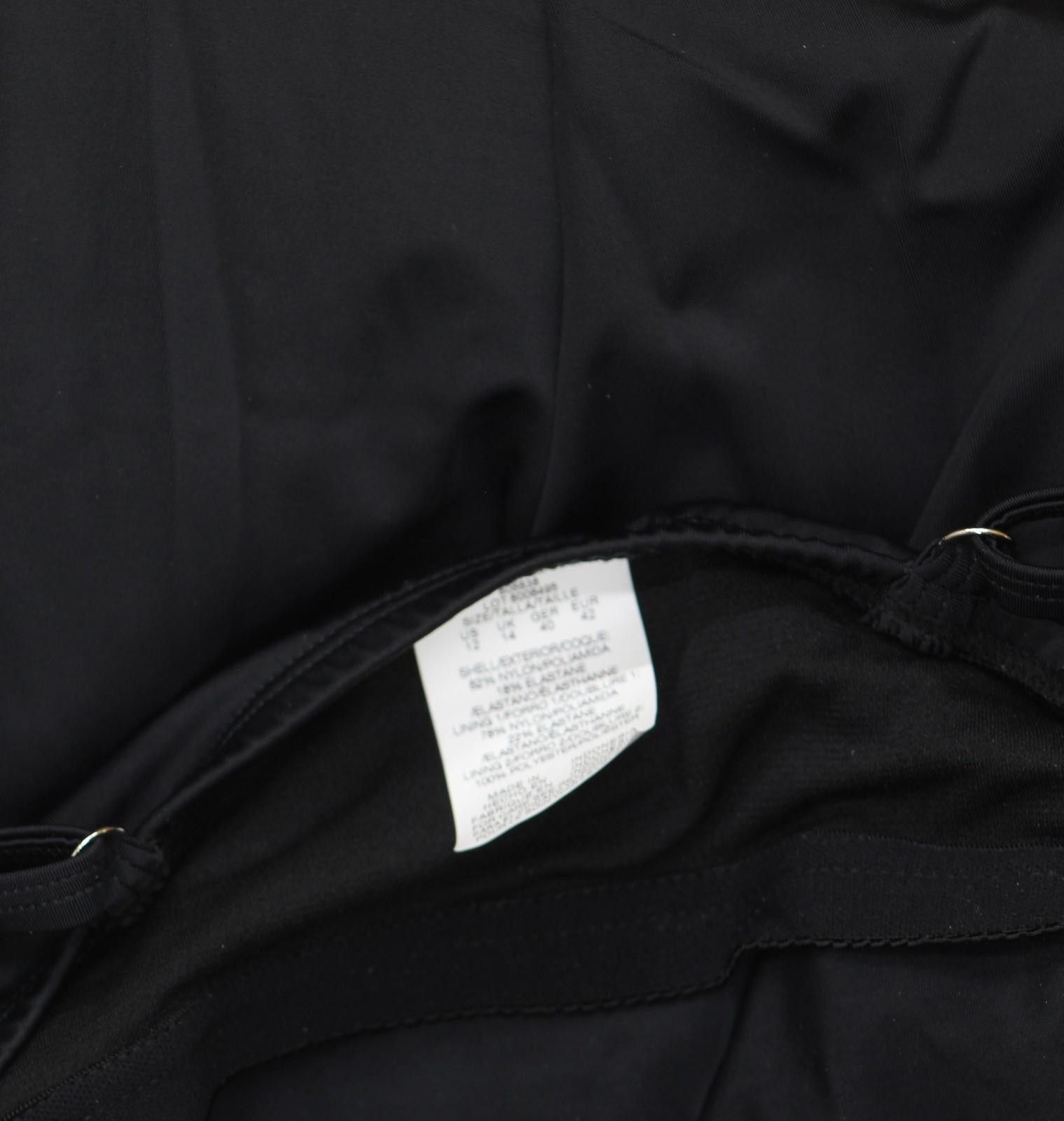 Other Swim Solutions Front Swimdress One Piece Swimsuir Black 12 Size ONE SIZE - 4 Thumbnail