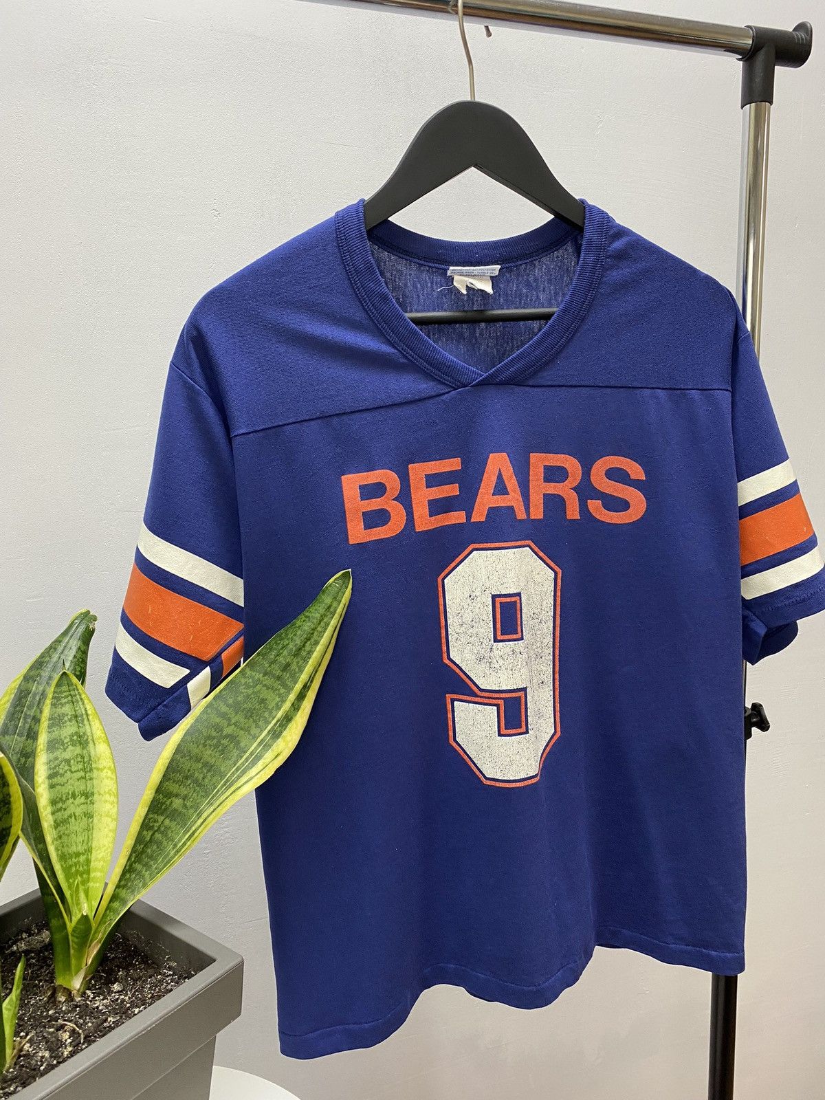 MacGregor × NFL × Vintage Jim Mcmahon Chicago Bears Jersey Navy Vintage Salem 80s Size US L / EU 52-54 / 3 - 3 Thumbnail