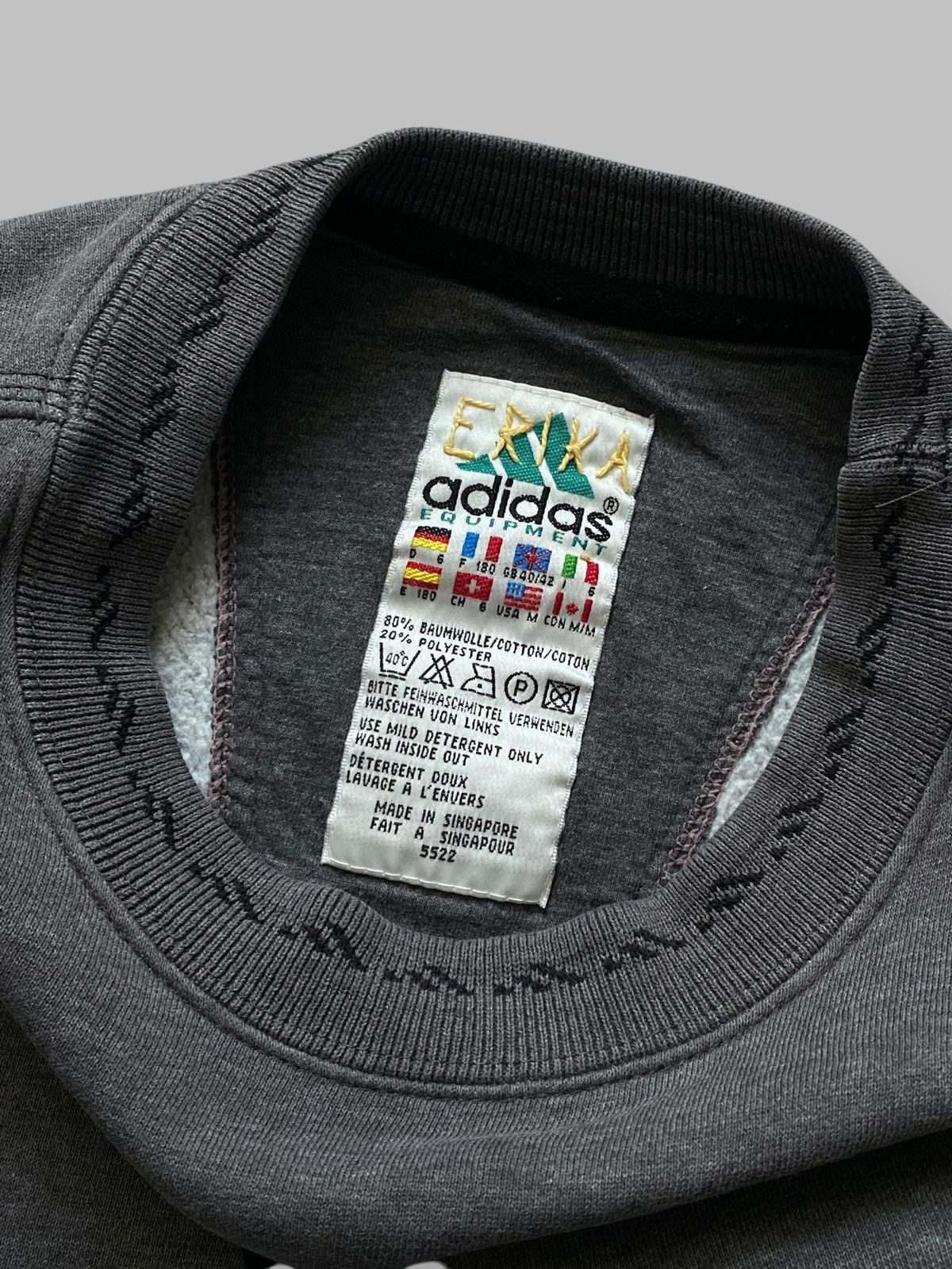 Adidas 🔥 90s VTG ADIDAS EQUIPMENT SWEATSHIRT Y2K OVERSIZED VIBES Size US M / EU 48-50 / 2 - 11 Thumbnail