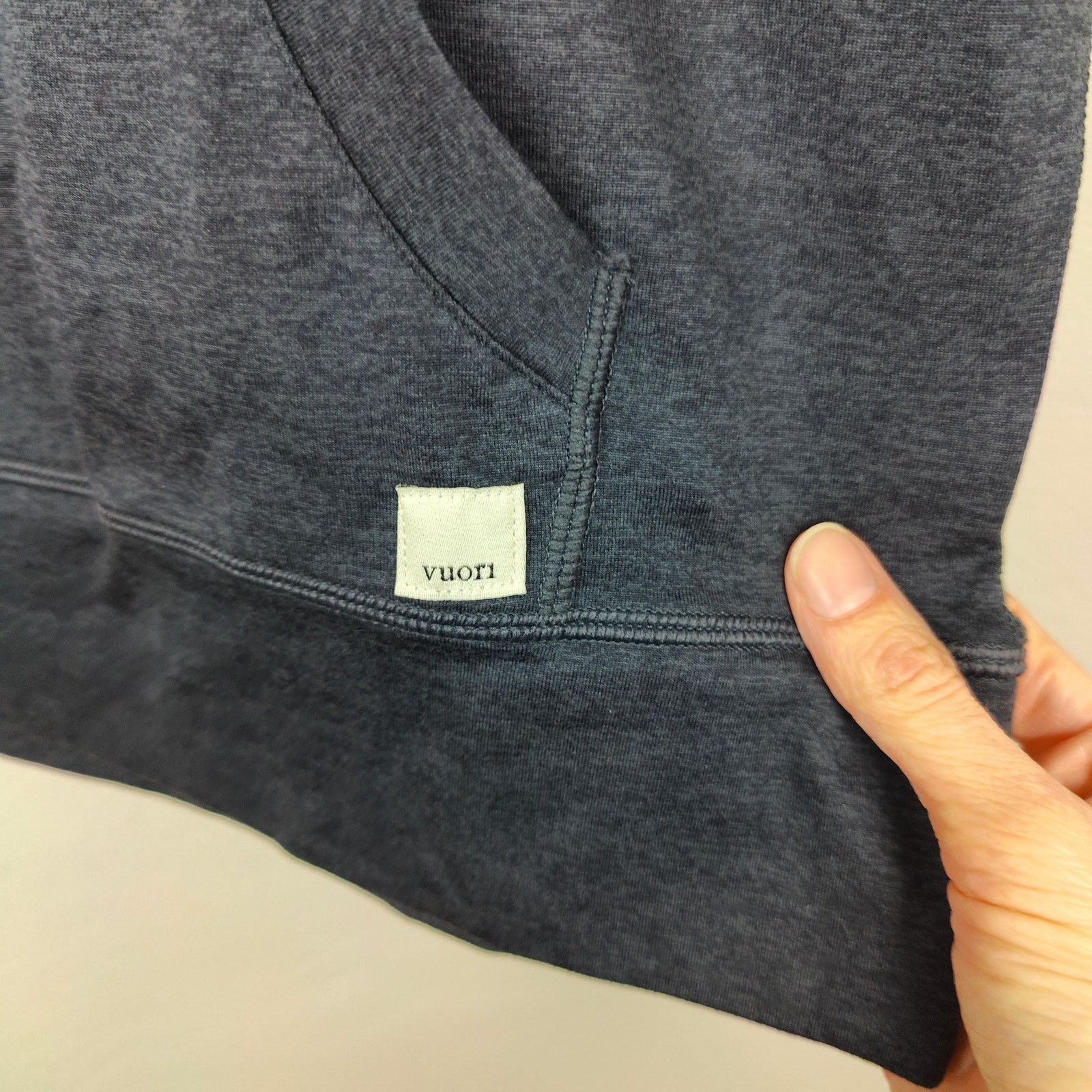 Vuori Vuori Ponto Performance 1/2 Zip Hoodie Medium Blue Heather Size US M / EU 48-50 / 2 - 3 Thumbnail