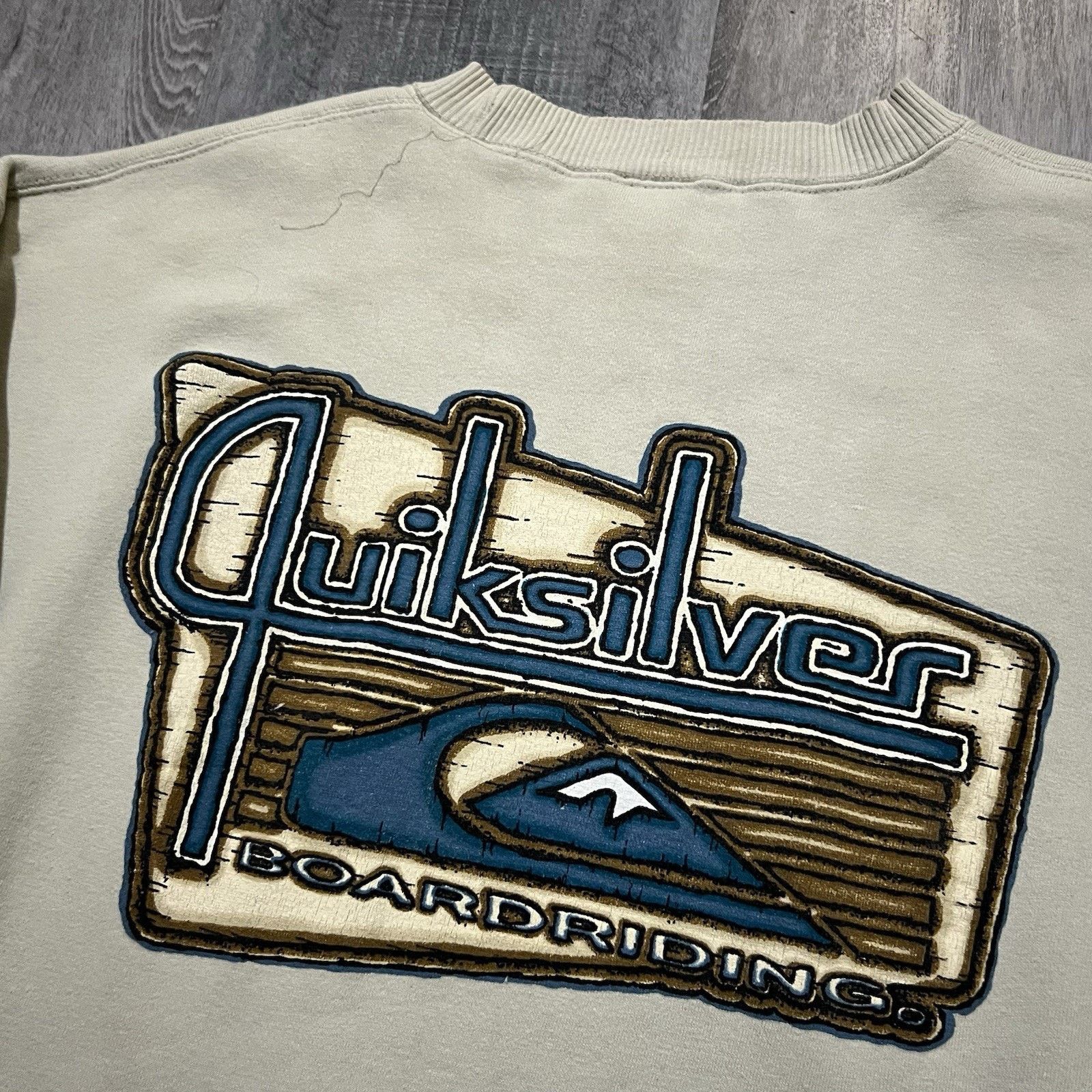 Quiksilver VTG Quicksilver Boarding Sweatshirt 90s Surf Sweatshirt S/M Size US L / EU 52-54 / 3 - 4 Thumbnail