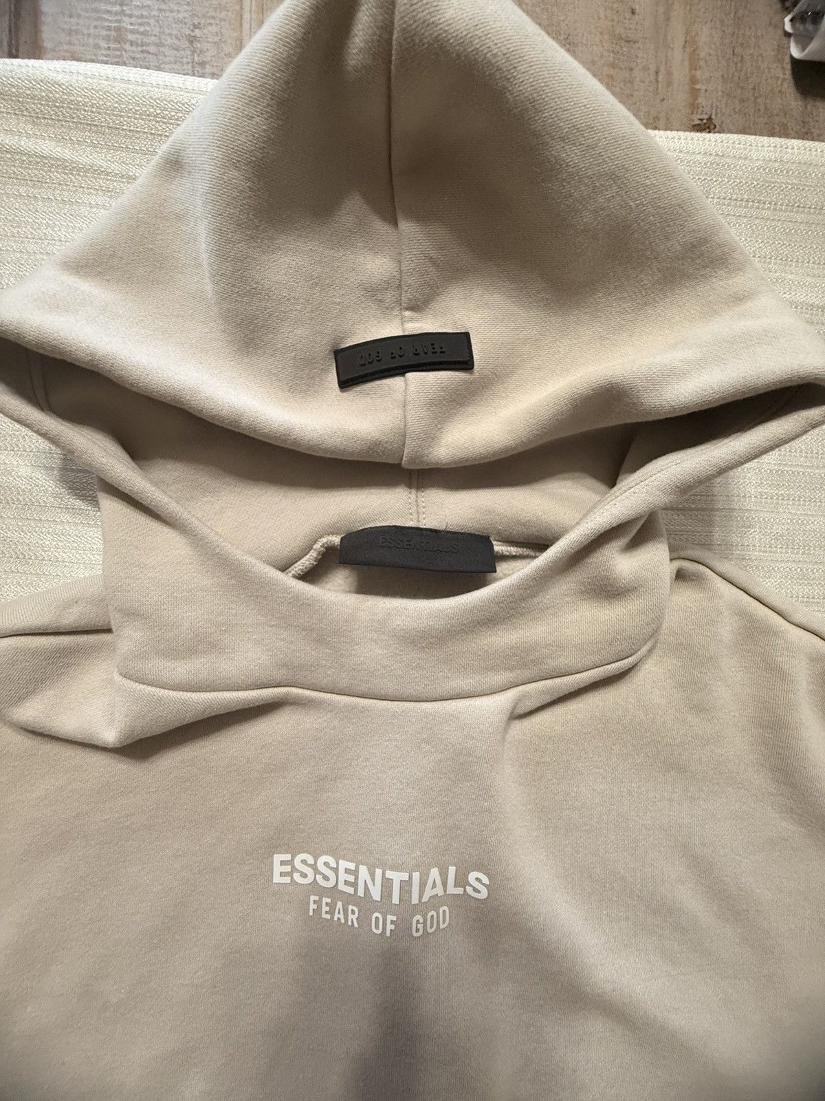 Essentials Fear of God Essentials Hoodie - Oatmeal / Tan (Size S) Size S / US 4 / IT 40 - 2 Thumbnail
