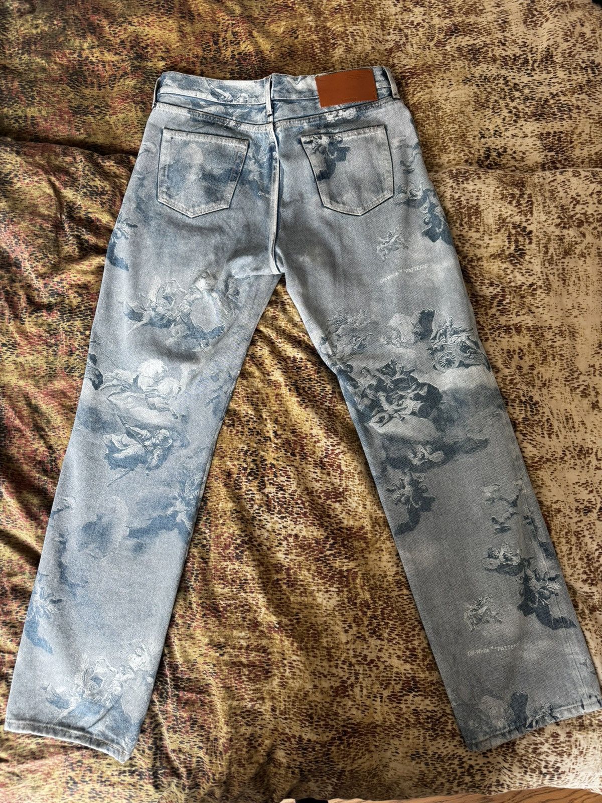 Off-White Off-White Printed Denim Jeans Size US 32 / EU 48 - 2 Thumbnail