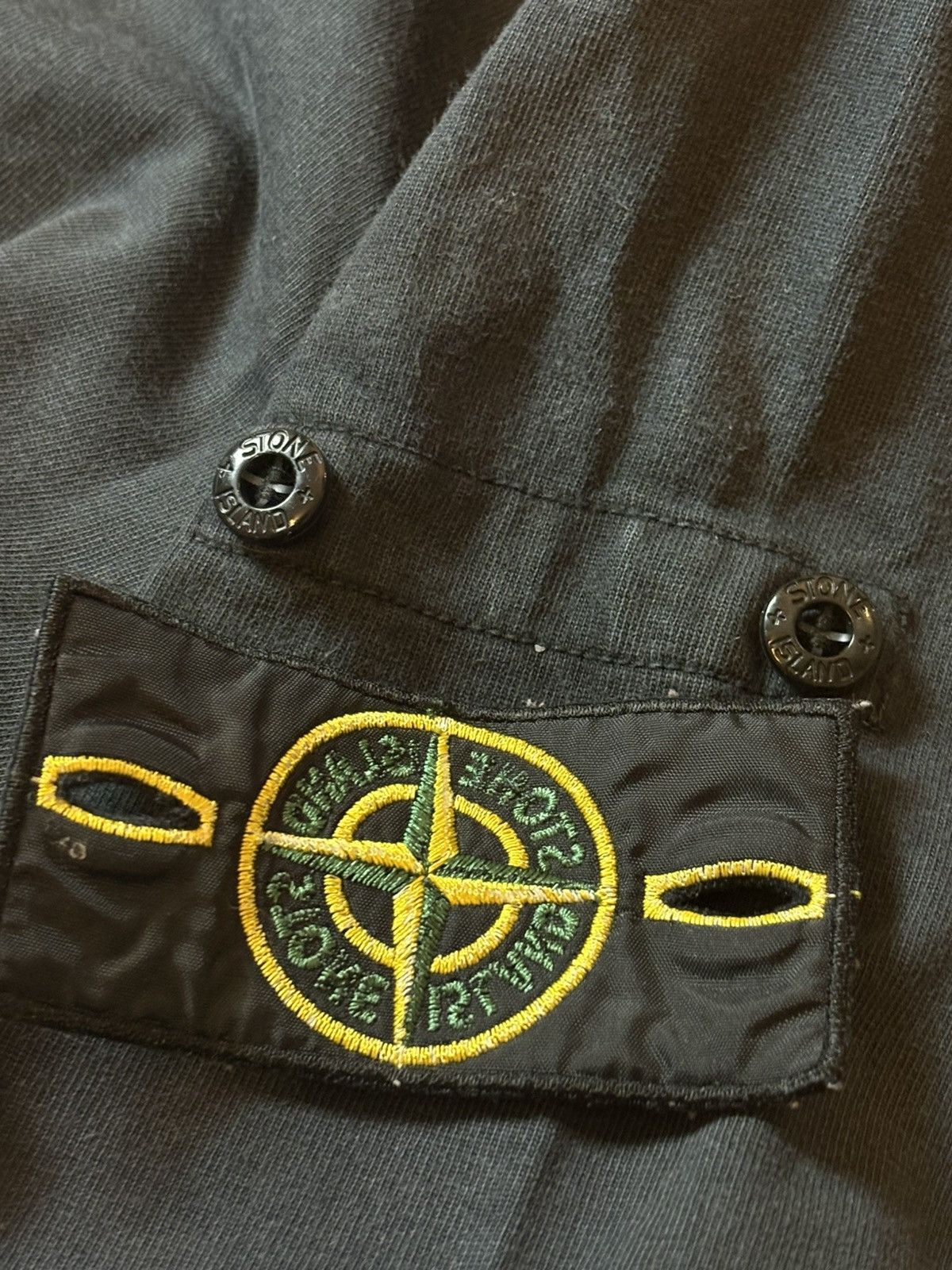 Stone Island 00s Stone Island Vintage Retro Big Pocket Faded Sweatshirt Size US S / EU 44-46 / 1 - 10 Thumbnail