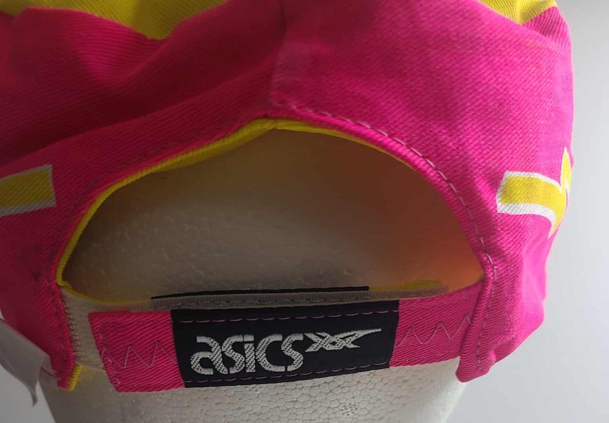 Asics VINTAGE USA ASICS YELLOW REVERSABLE RUNNING CAP,neon,80s,90s Size ONE SIZE - 5 Thumbnail