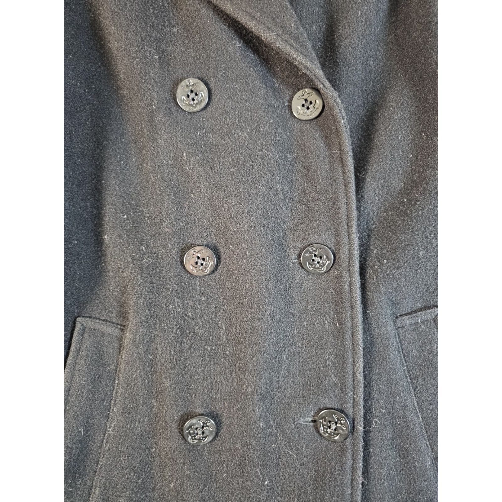 Eddie Bauer VINTAGE Eddie Bauer Peacoat Jacket Black Mens S Wool Double Breasted Style Classic Winter Size US S / EU 44-46 / 1 - 5 Thumbnail