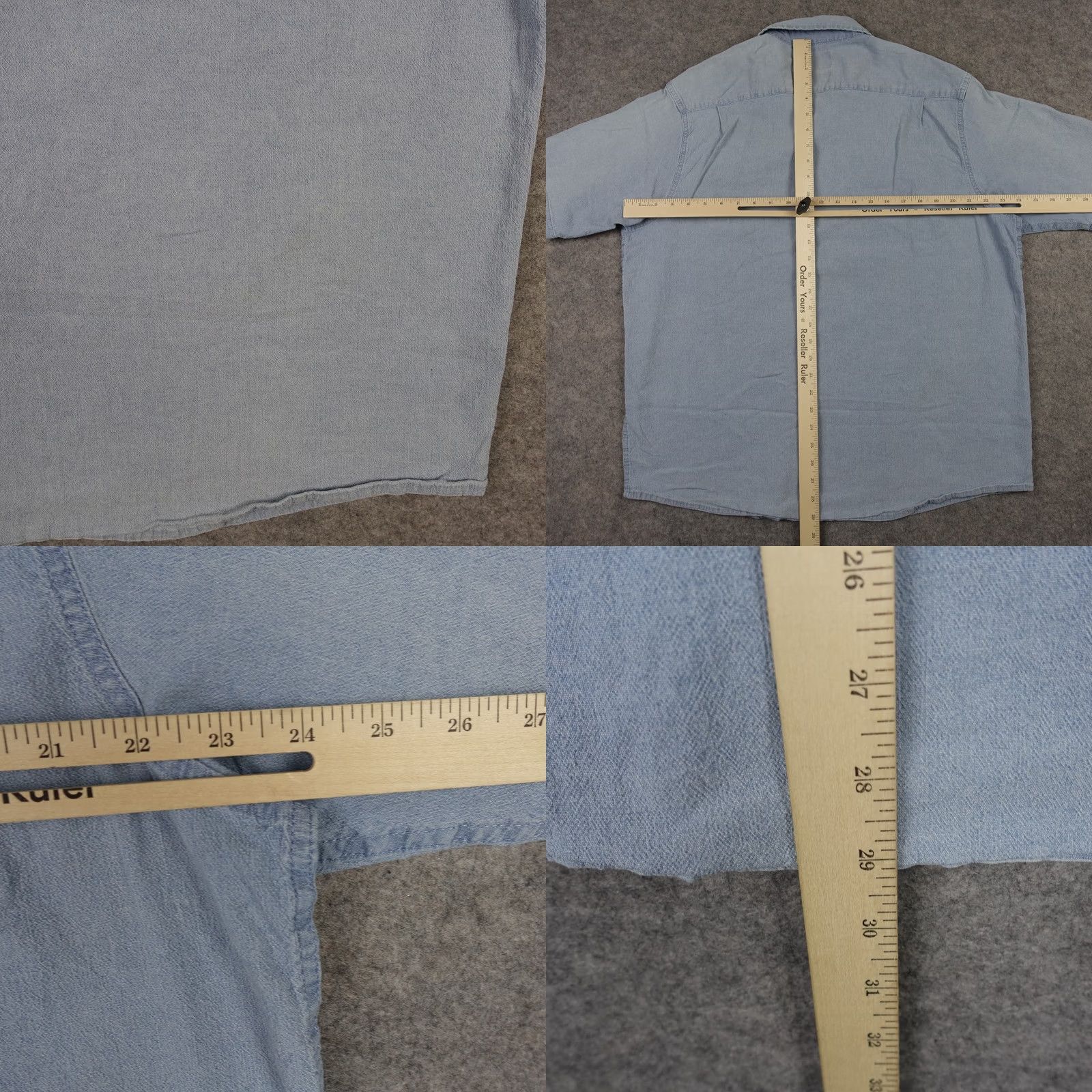 Wrangler VINTAGE Wrangler Shirt Mens XL Comfort Flex Denim Short Sleeve Button Up Pockets Size US XL / EU 56 / 4 - 8 Thumbnail