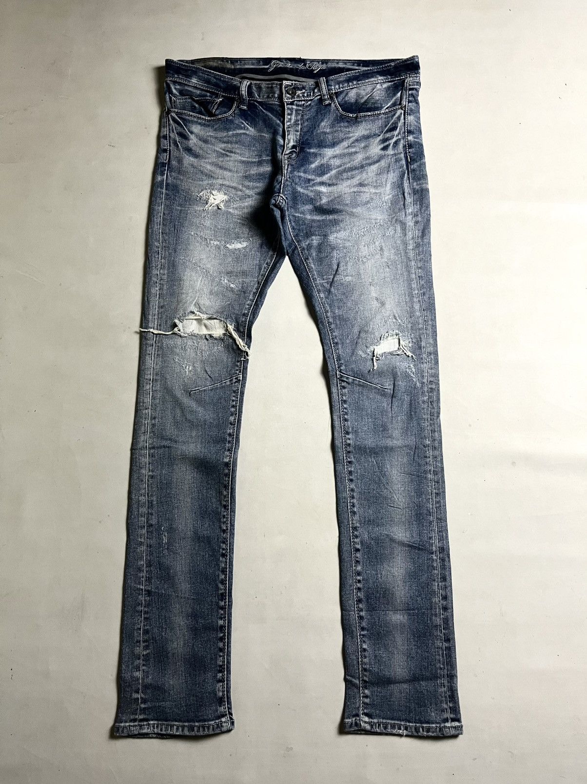 GOSTAR DE FUGA 💥SICK Gostar De Fuga Mudwash distress denim💥 Size US 34 / EU 50 - 1 Thumbnail