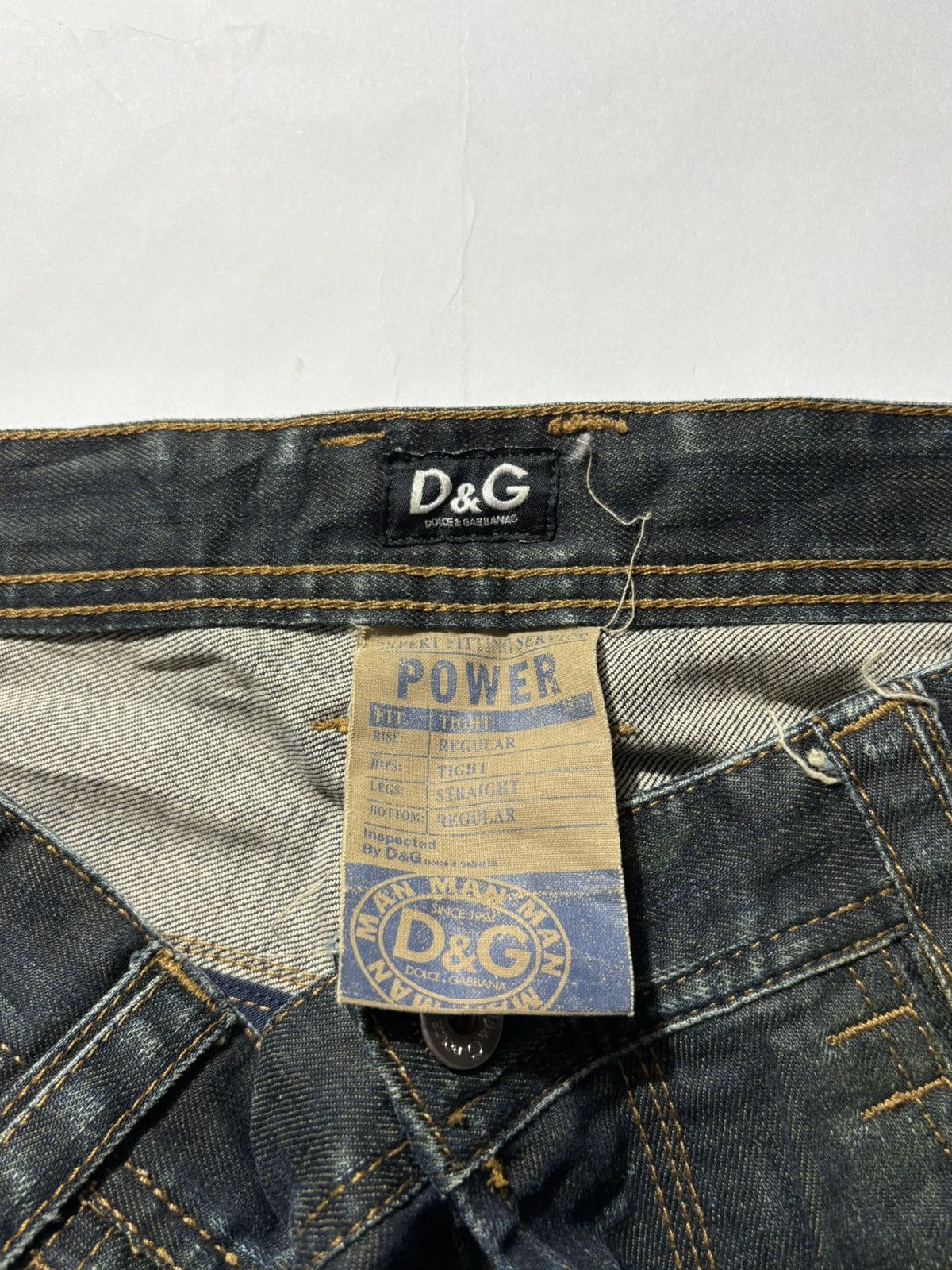 Dolce & Gabbana 00’s DOLCE & GABBANA MUD WASH DENIM JEANS Size US 33 - 10 Thumbnail
