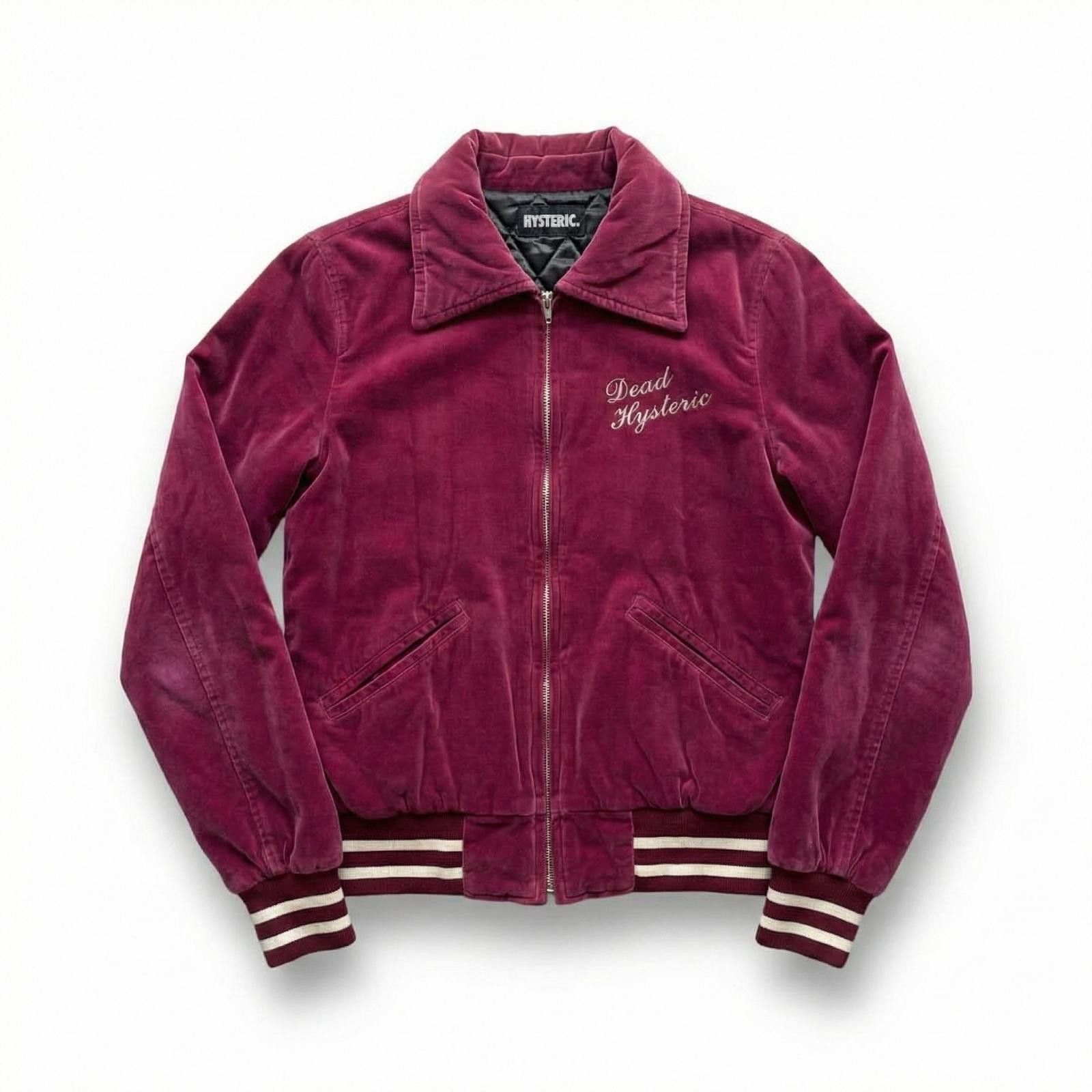 Hysteric Glamour Hysteric Glamour - Burgundy Velvet Bomber Size M / US 6-8 / IT 42-44 - 1 Thumbnail