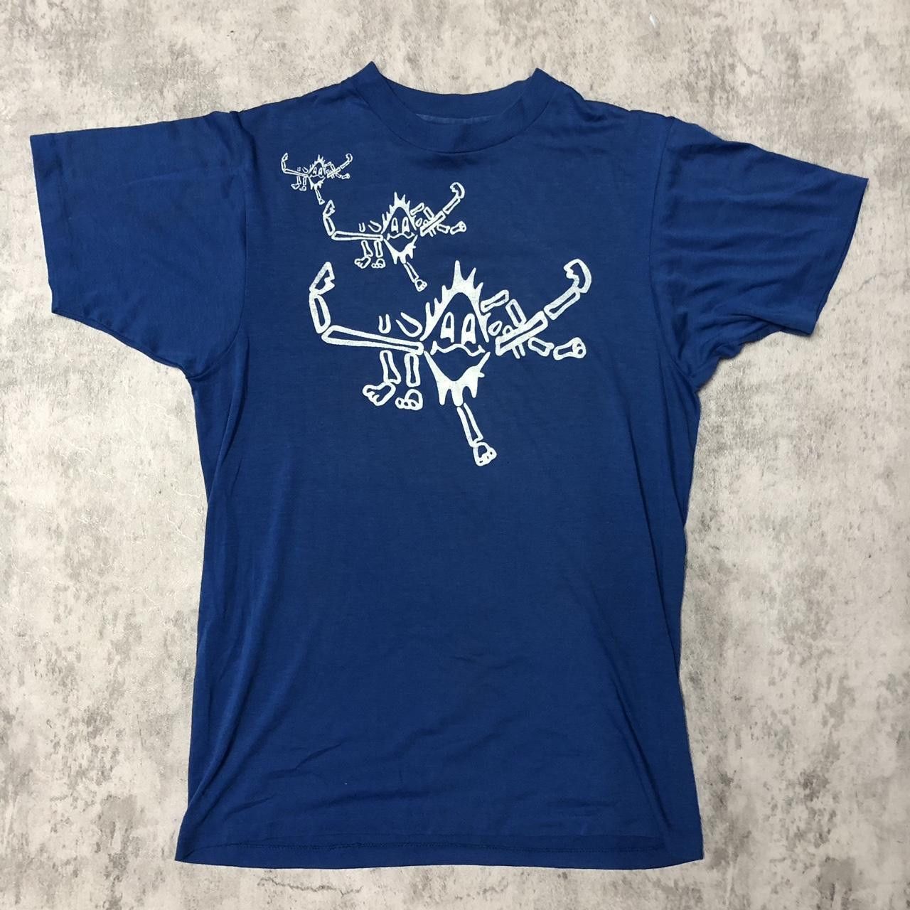 Other 80s blue and white graphic tee Size US M / EU 48-50 / 2 - 1 Thumbnail