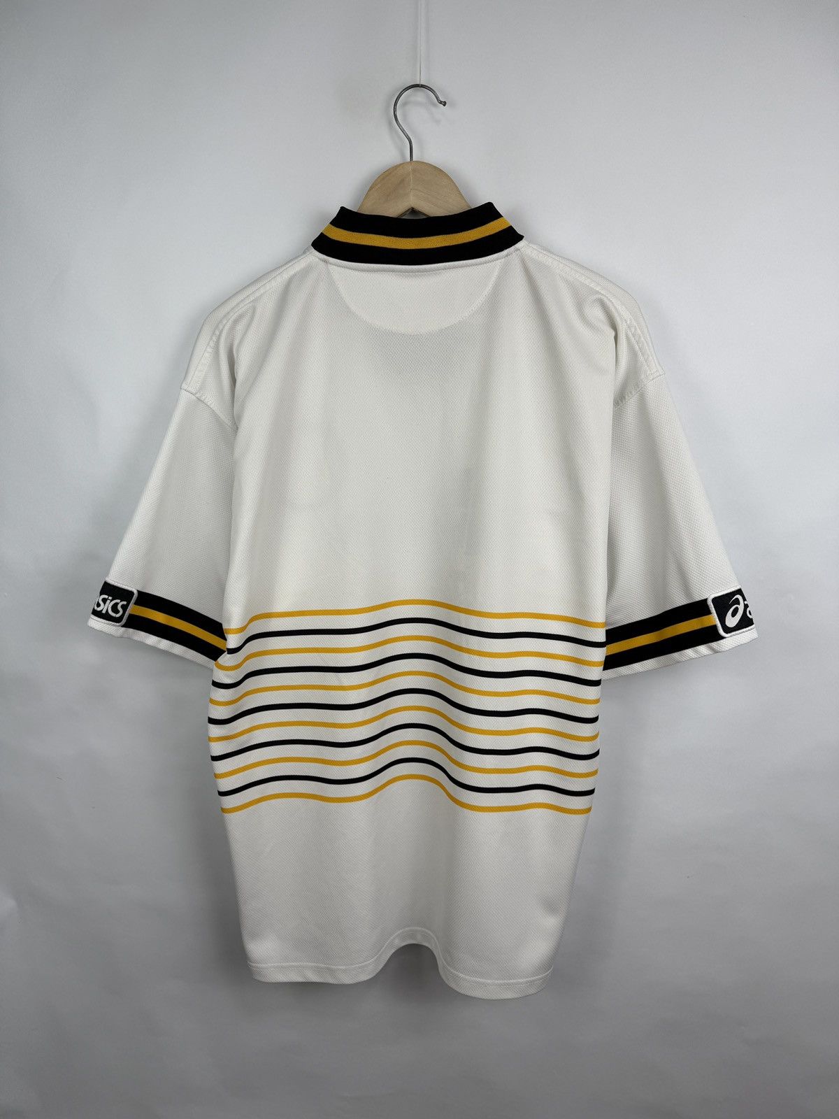 Asics 🏴󠁧󠁢󠁥󠁮󠁧󠁿 Vintage 1997 Asics Castleford Tigers RLFC Rugby Jersey Size US XL / EU 56 / 4 - 8 Thumbnail