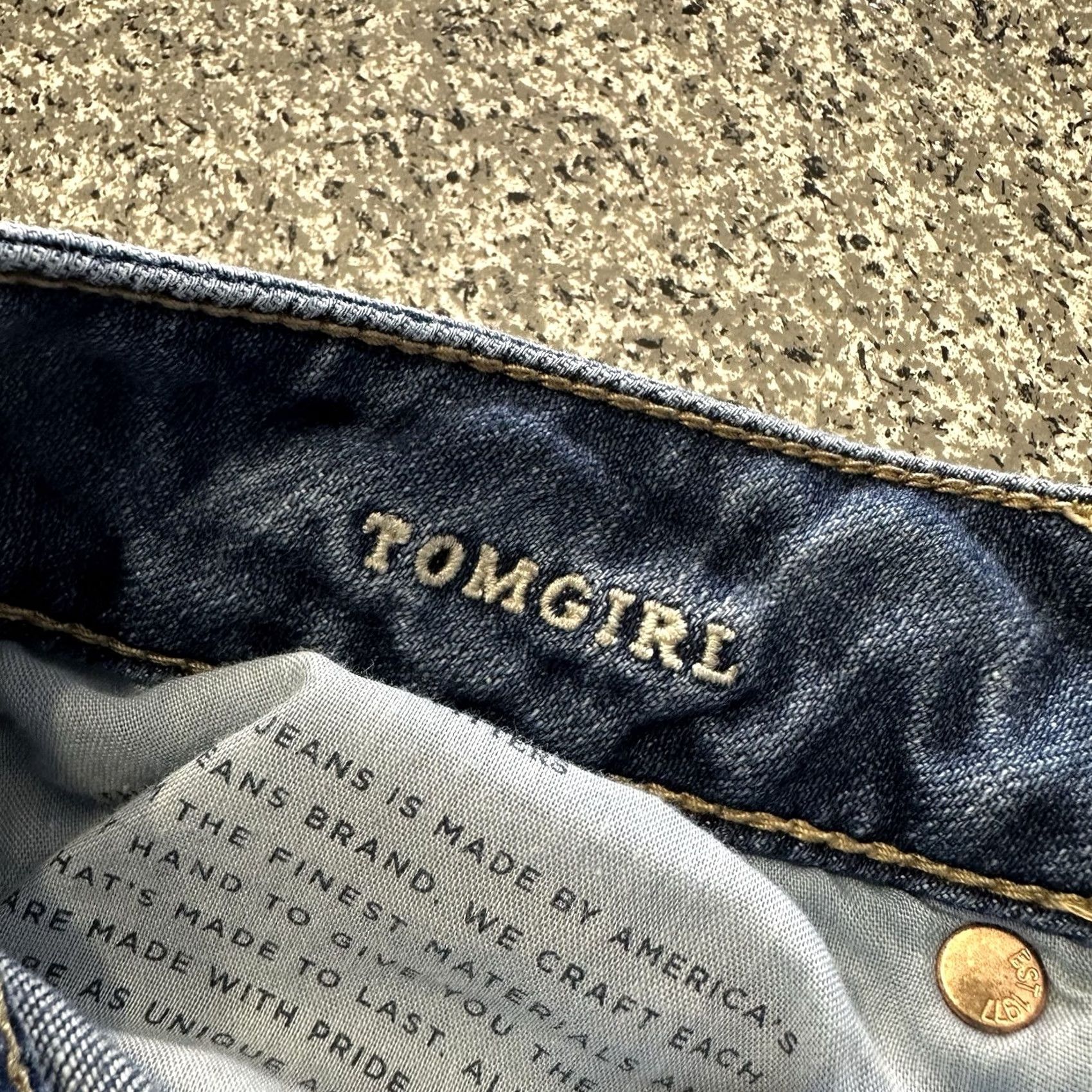 American Eagle Outfitters American Eagle Outfitters Jeans Women's 0 Mid Rise Tomgirl Distressed Tapered Blue 5-Pocket Denim Wear Size 26" / US 2 / IT 38 - 5 Thumbnail