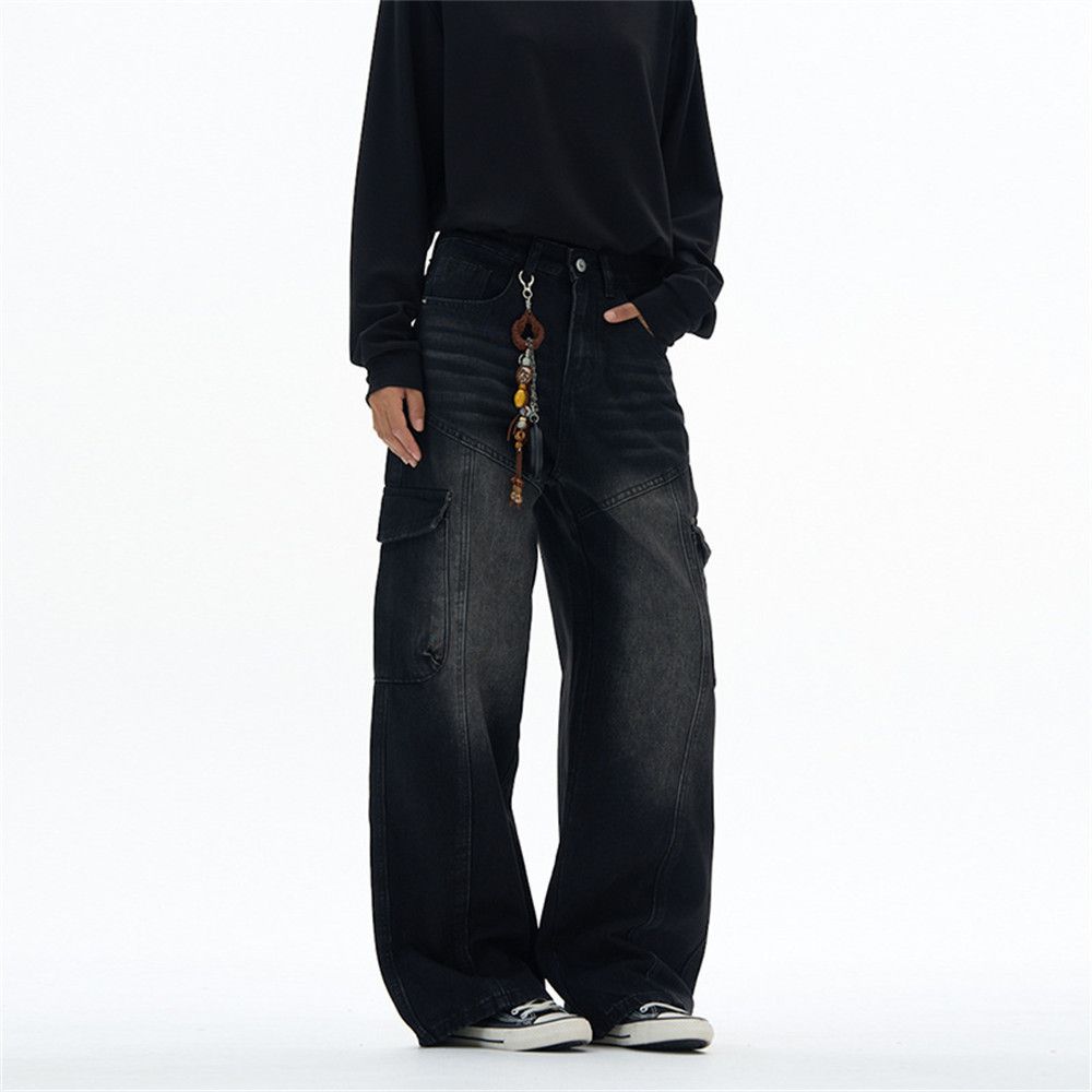 Jean American high street multi-pocket work jeans Size US 32 / EU 48 - 2 Thumbnail
