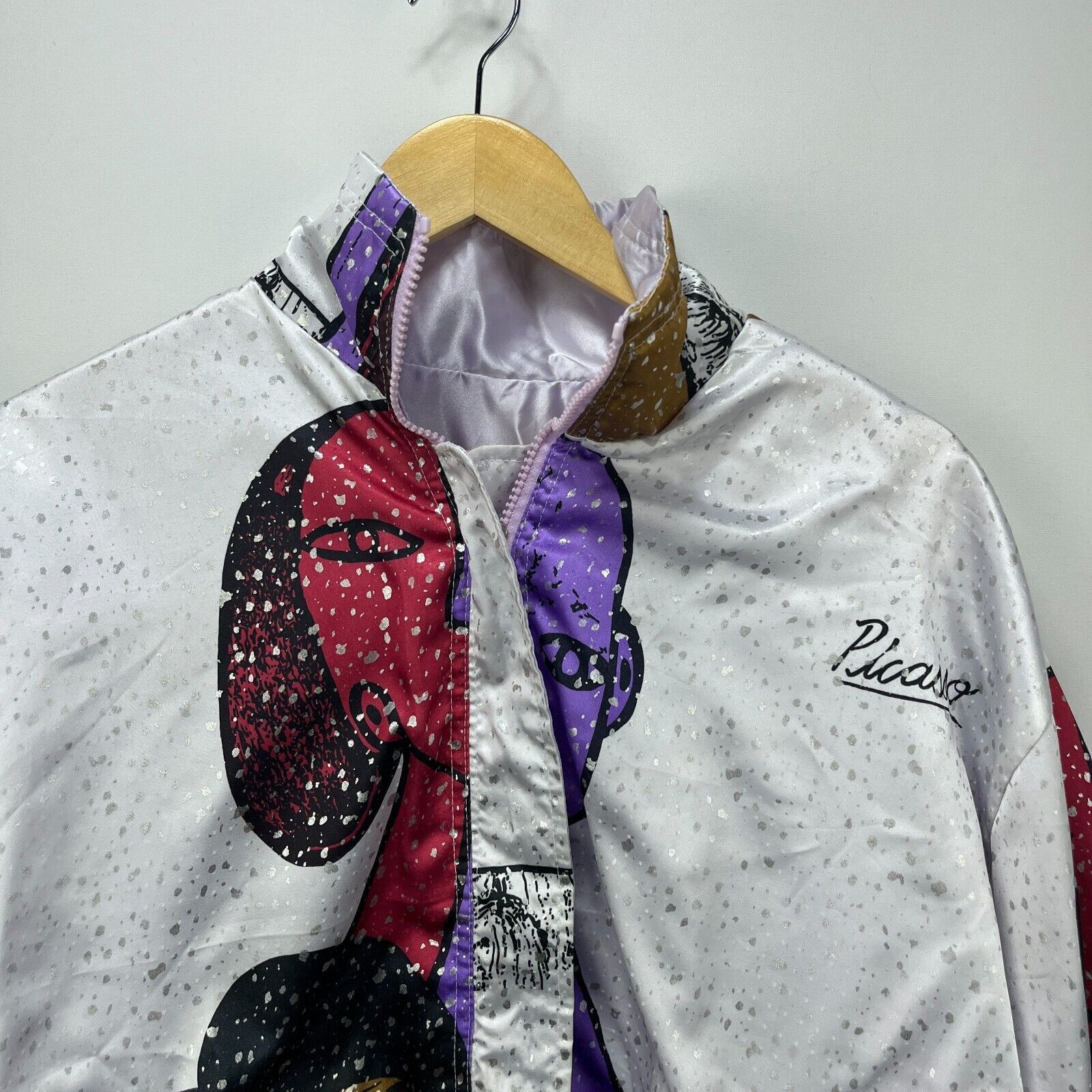 Vintage Vintage 80s Picasso Windbreaker Art Jacket Medium AOP Size US M / EU 48-50 / 2 - 4 Thumbnail