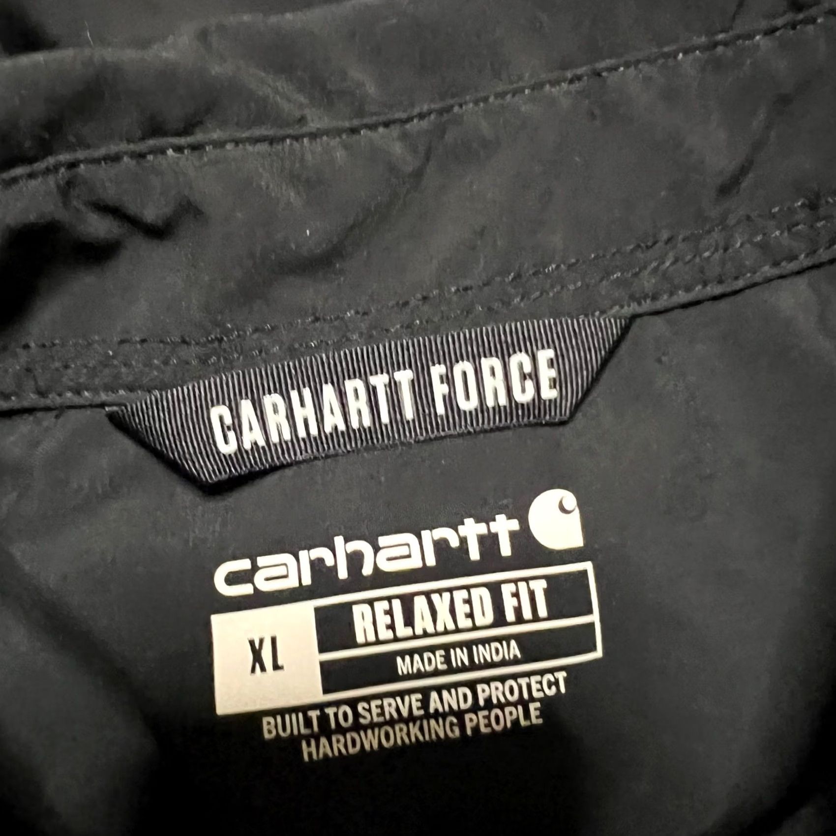 Carhartt Carhartt Shirt Men XL Black Button Down Force Nylon Blend Performance Workwear Size US XL / EU 56 / 4 - 5 Thumbnail