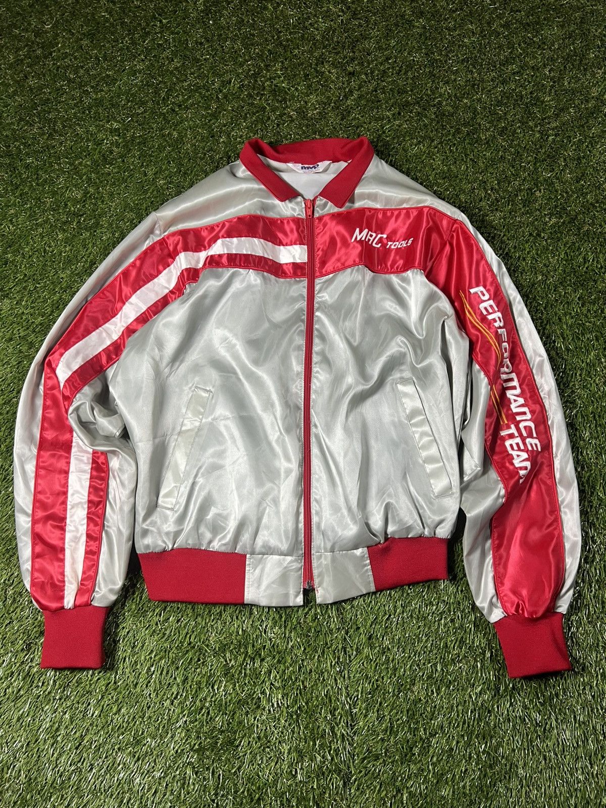 NASCAR Vintage 90s MAC Tools Performance Team Striped Racing Jacket Size US L / EU 52-54 / 3 - 1 Thumbnail