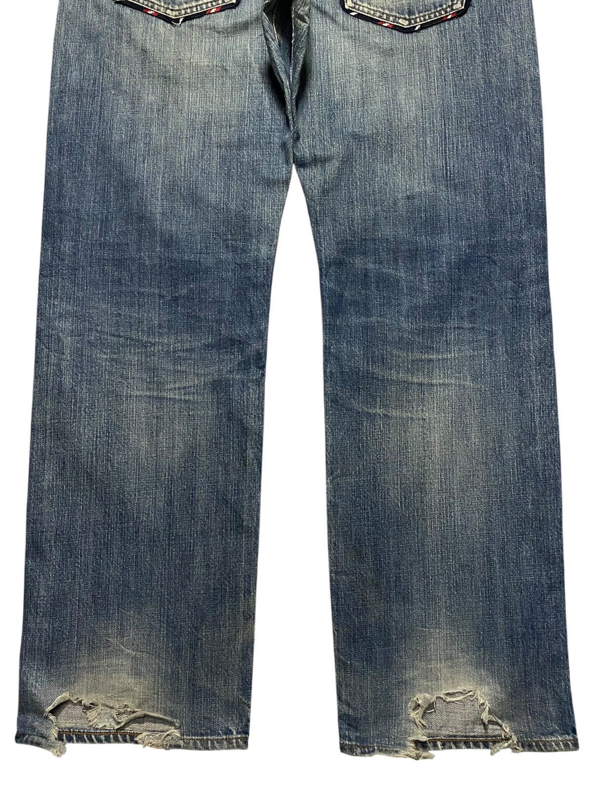 Tommy Hilfiger Vintage Tommy Hilfiger Denim Tears Distressed Loose Jeans Size US 36 / EU 52 - 6 Thumbnail
