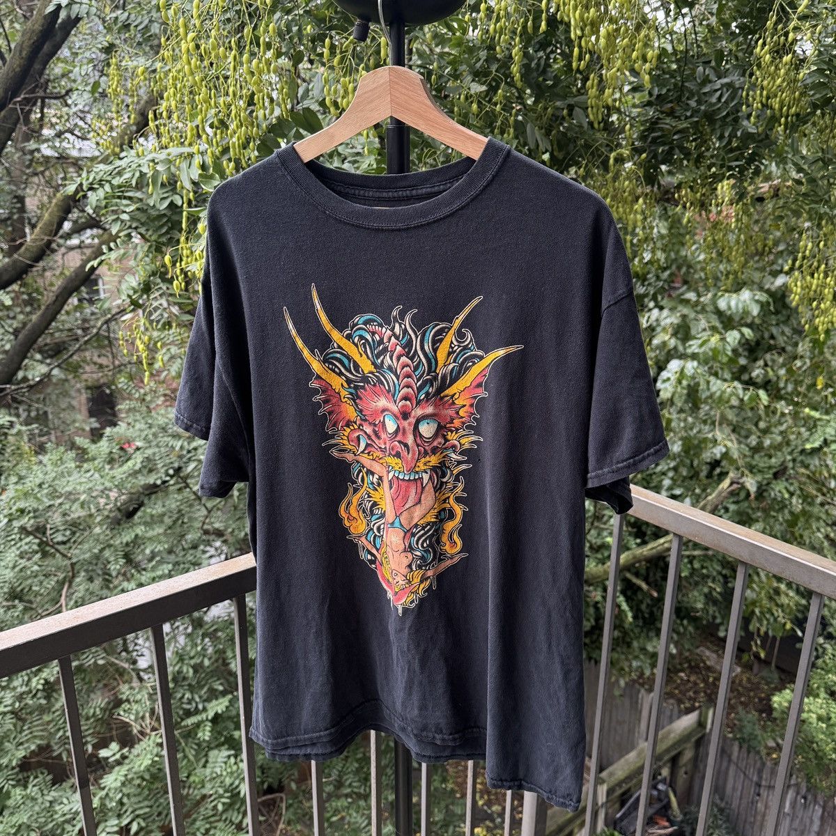 Vintage Thrashed Faded Distressed Tattoo Art Shirt ERD Grunge Skater Size US XL / EU 56 / 4 - 1 Thumbnail