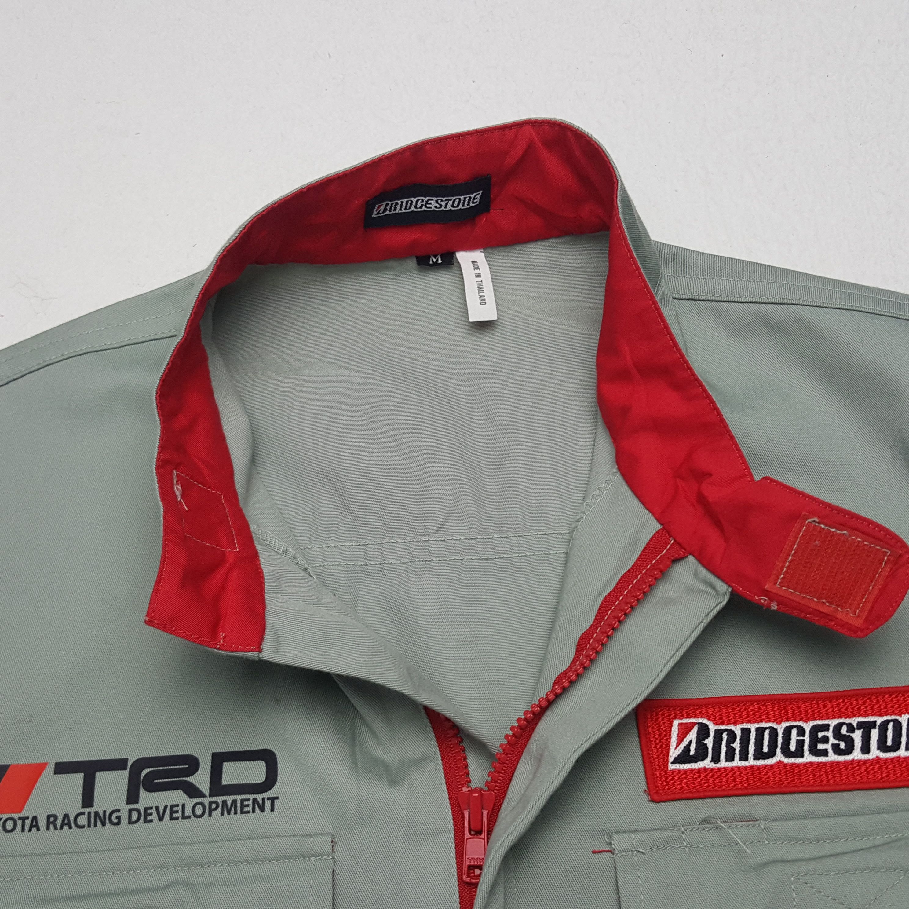 Japanese Brand × Vintage Vintage Bridgestone x Custom TRD Racing Coverall Jacket Size US S / EU 44-46 / 1 - 12 Thumbnail