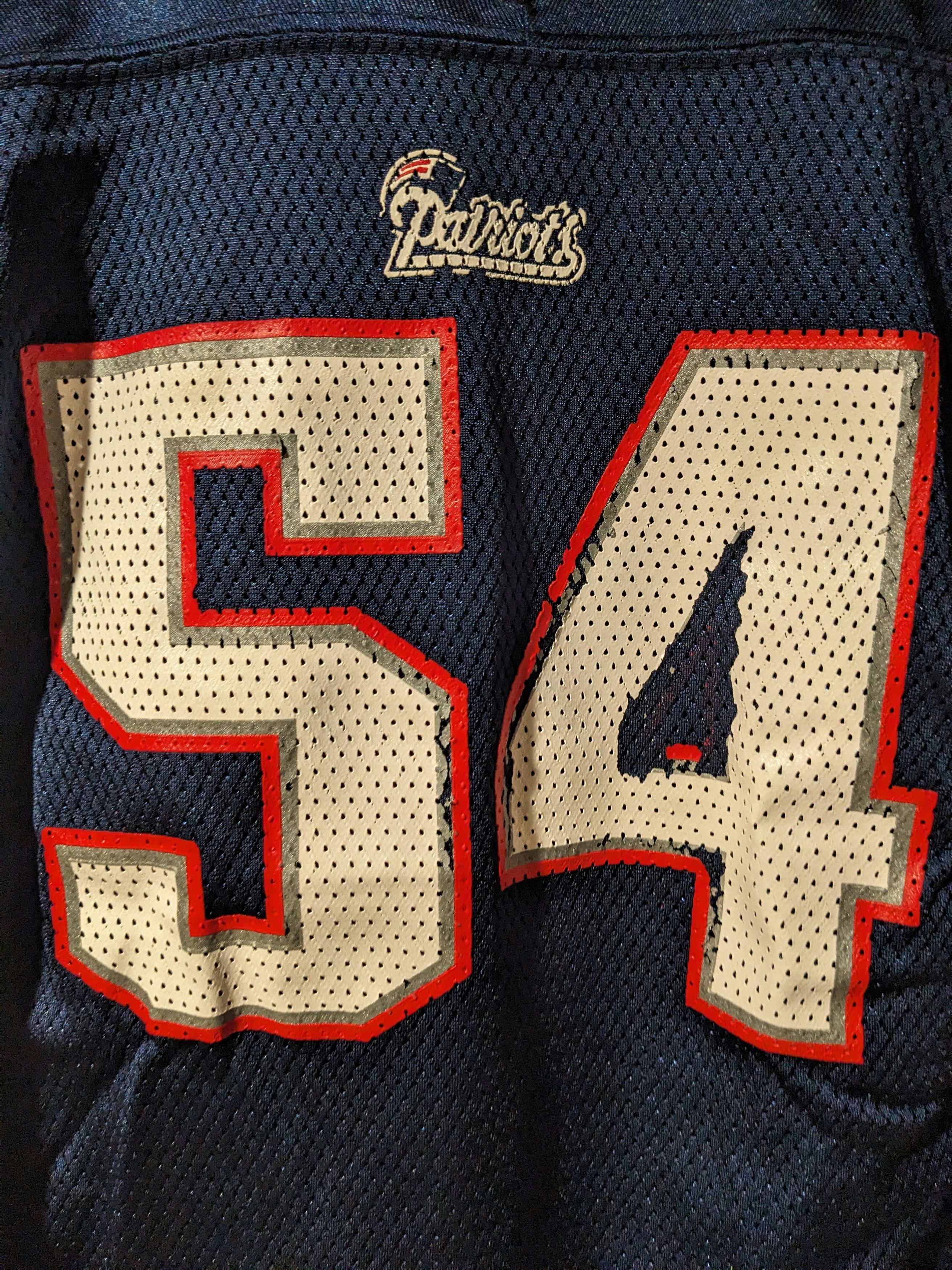 NFL × Vintage Vintage Y2K New England Patriots Bruschi Kids Medium Jersey Size US M / EU 48-50 / 2 - 4 Thumbnail