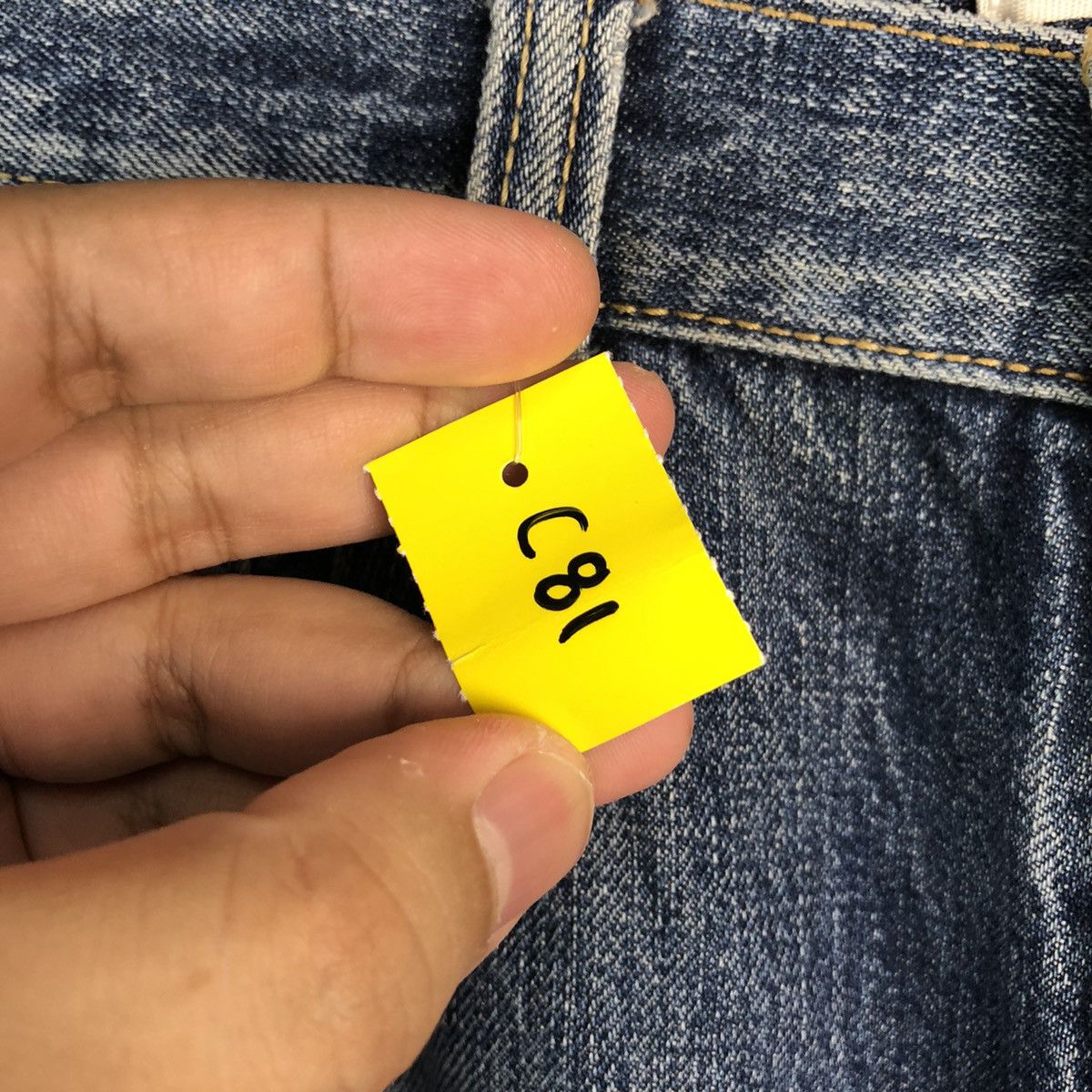 Levi's DLL 501 Levis Blue Distressed Denim Pants #C081 Size US 30 / EU 46 - 13 Thumbnail