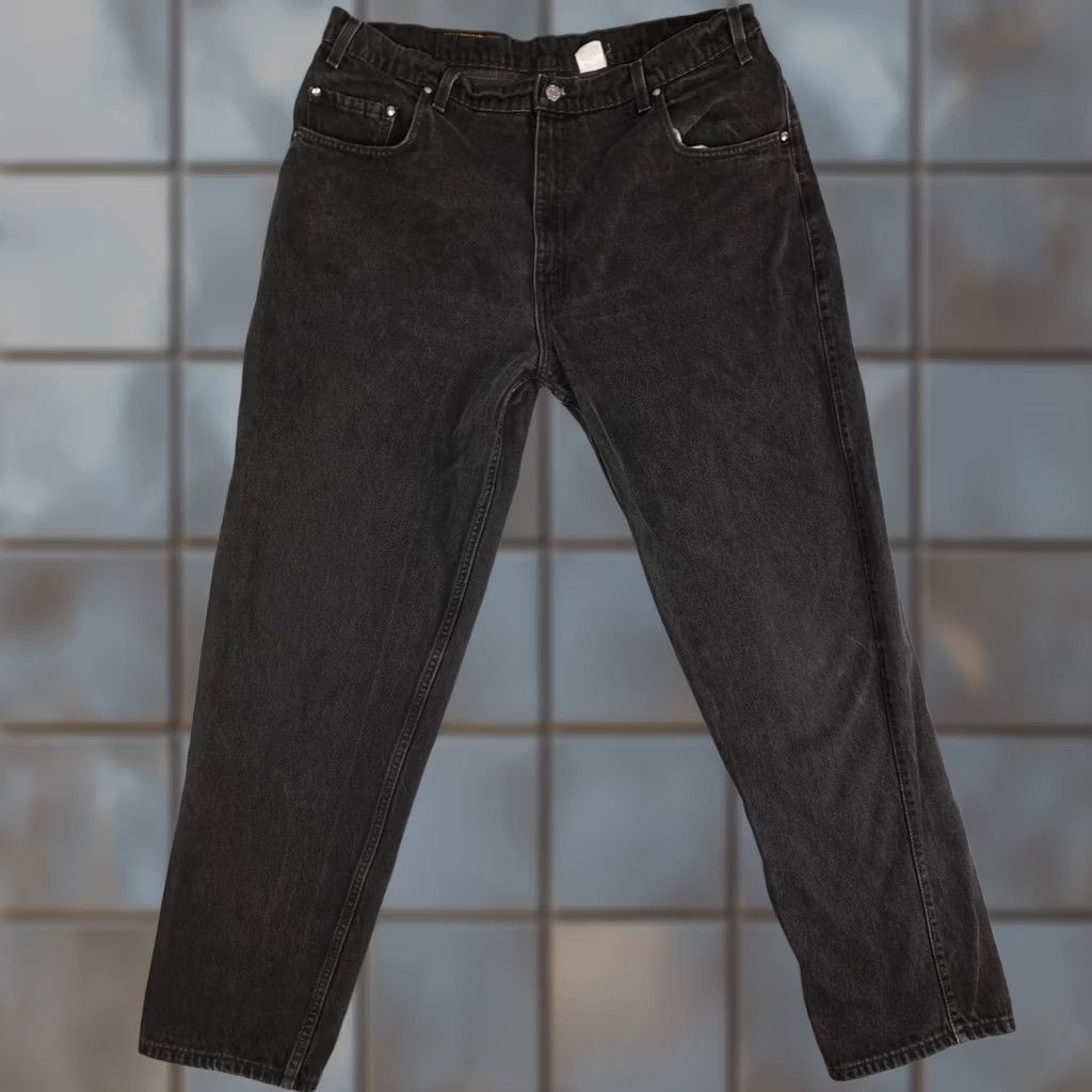 Levi's VINTAGE Levi's Jeans Mens 40x32 Relaxed Loose Fit Black Denim 90s Size US 40 / EU 56 - 1 Thumbnail