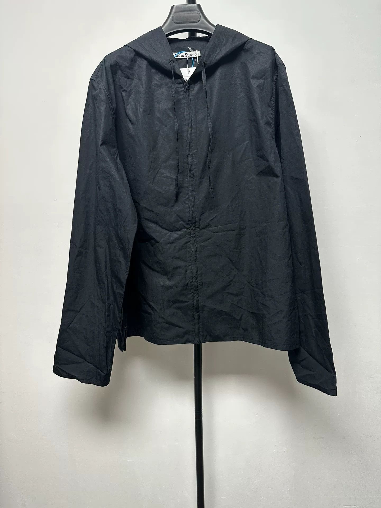 Acne Studios Acne Zip Drawstring Hooded Long-Sleeve Shirt Size US M / EU 48-50 / 2 - 1 Thumbnail