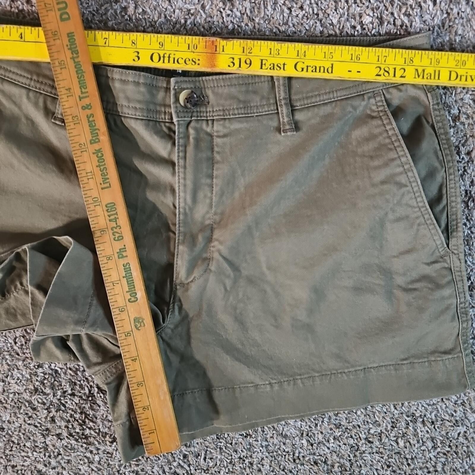 Banana Republic Banana Republic 14 Midrise Green Shorts Size 36" / US 14 / IT 50 - 5 Thumbnail