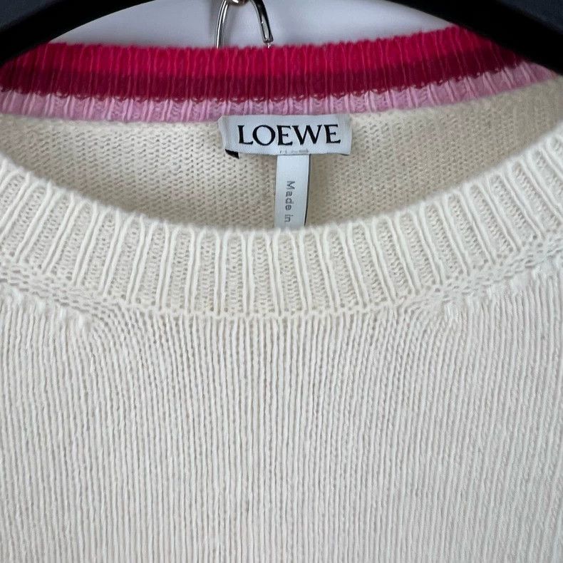 Loewe LOEWE Knitted sweater with embroidery pattern Size S / US 4 / IT 40 - 4 Thumbnail