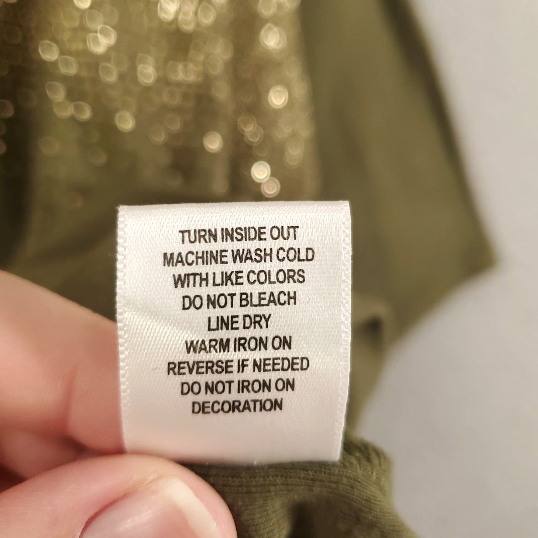 Vintage VINTAGE Established 1962 Green Plus Size Women's Cotton Blend Studded Sparkle Tunic Top 1X Casual Size XL / US 12-14 / IT 48-50 - 7 Thumbnail