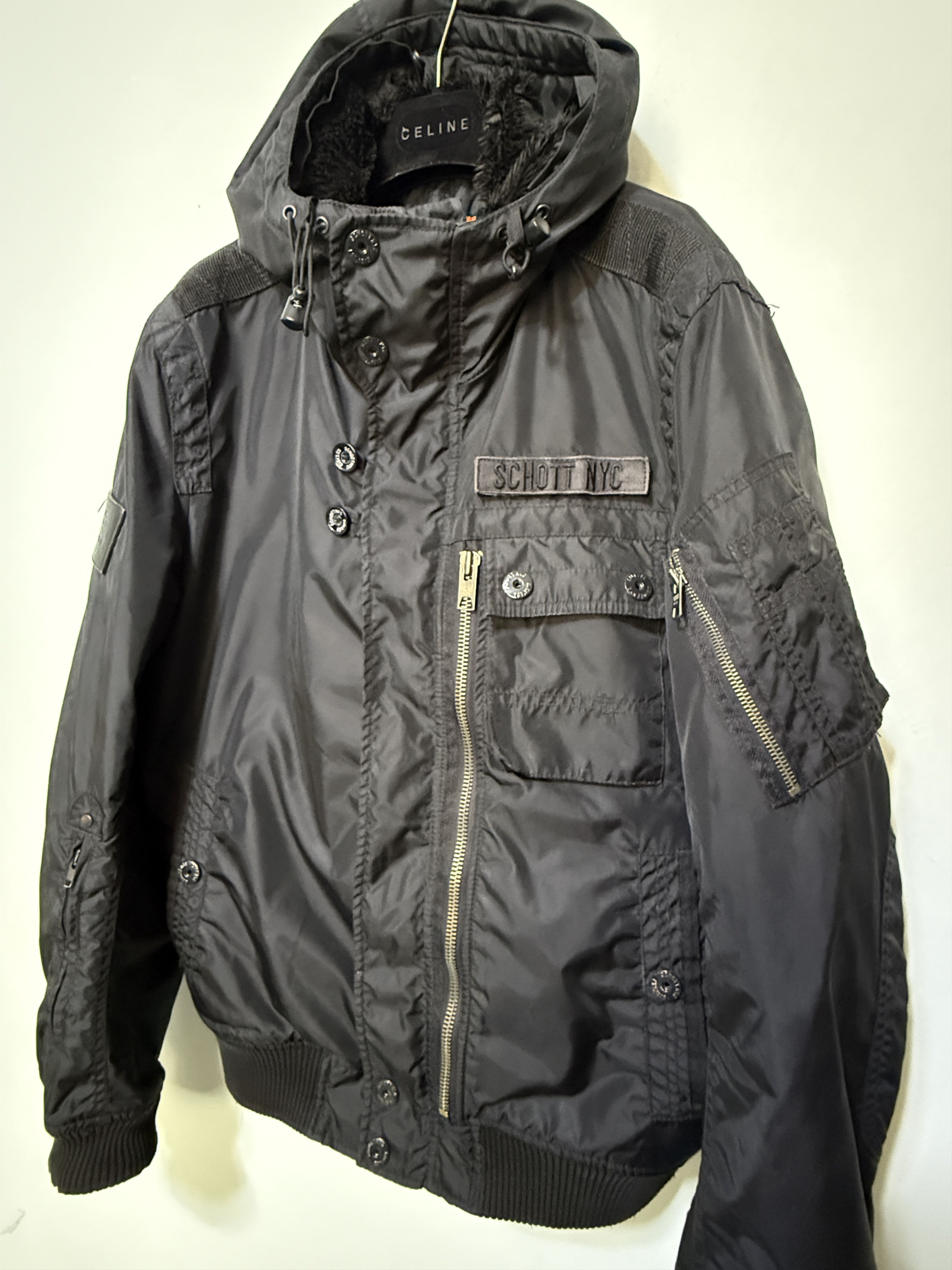 Schott Schott bomber military hooded jacket puffer size xl Size US XL / EU 56 / 4 - 3 Thumbnail