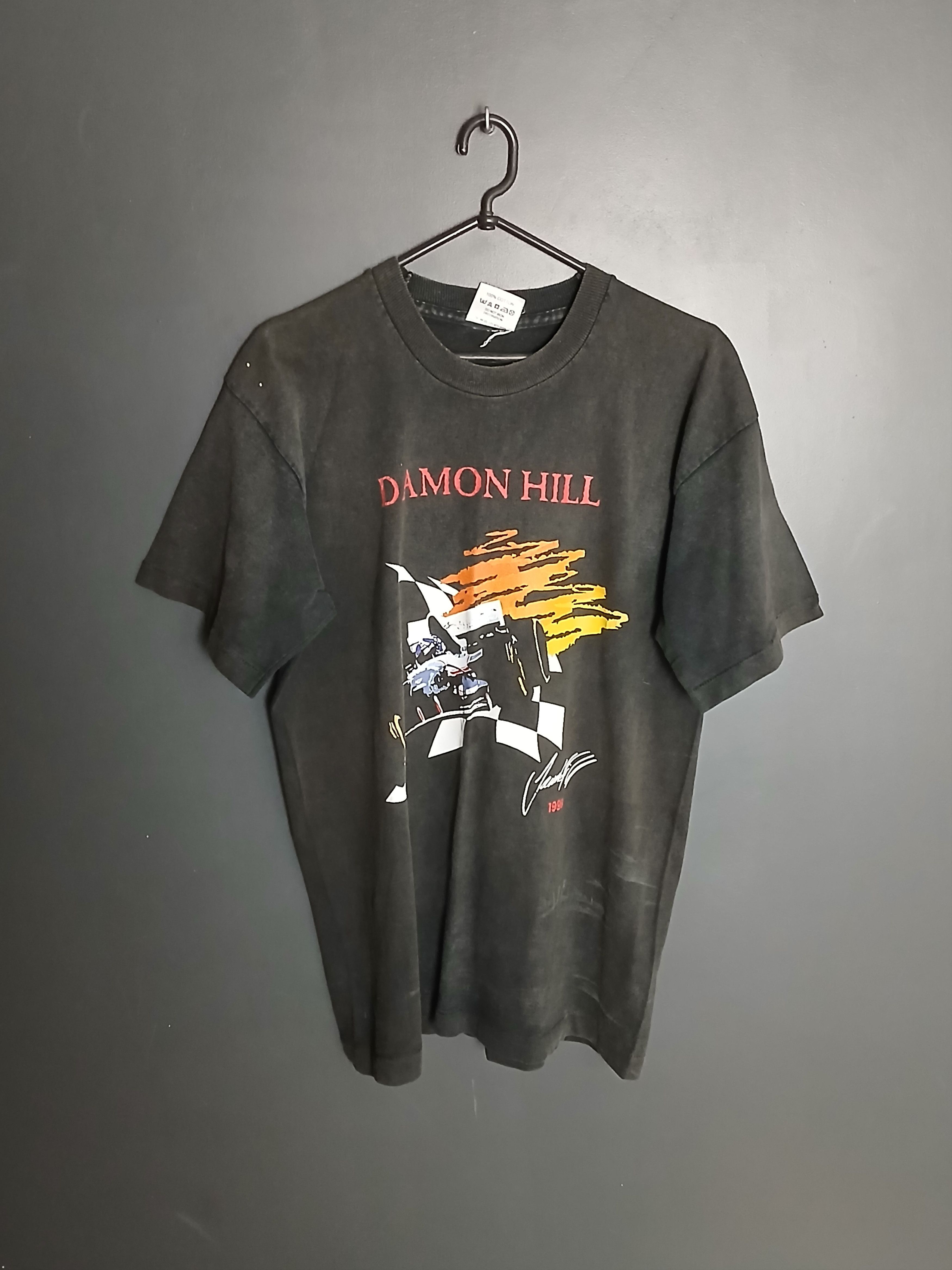 Formula 1 × Vintage Vintage 1996 Damon Hill F1 Racing Single Stitch T-Shirt Size US L / EU 52-54 / 3 - 1 Thumbnail