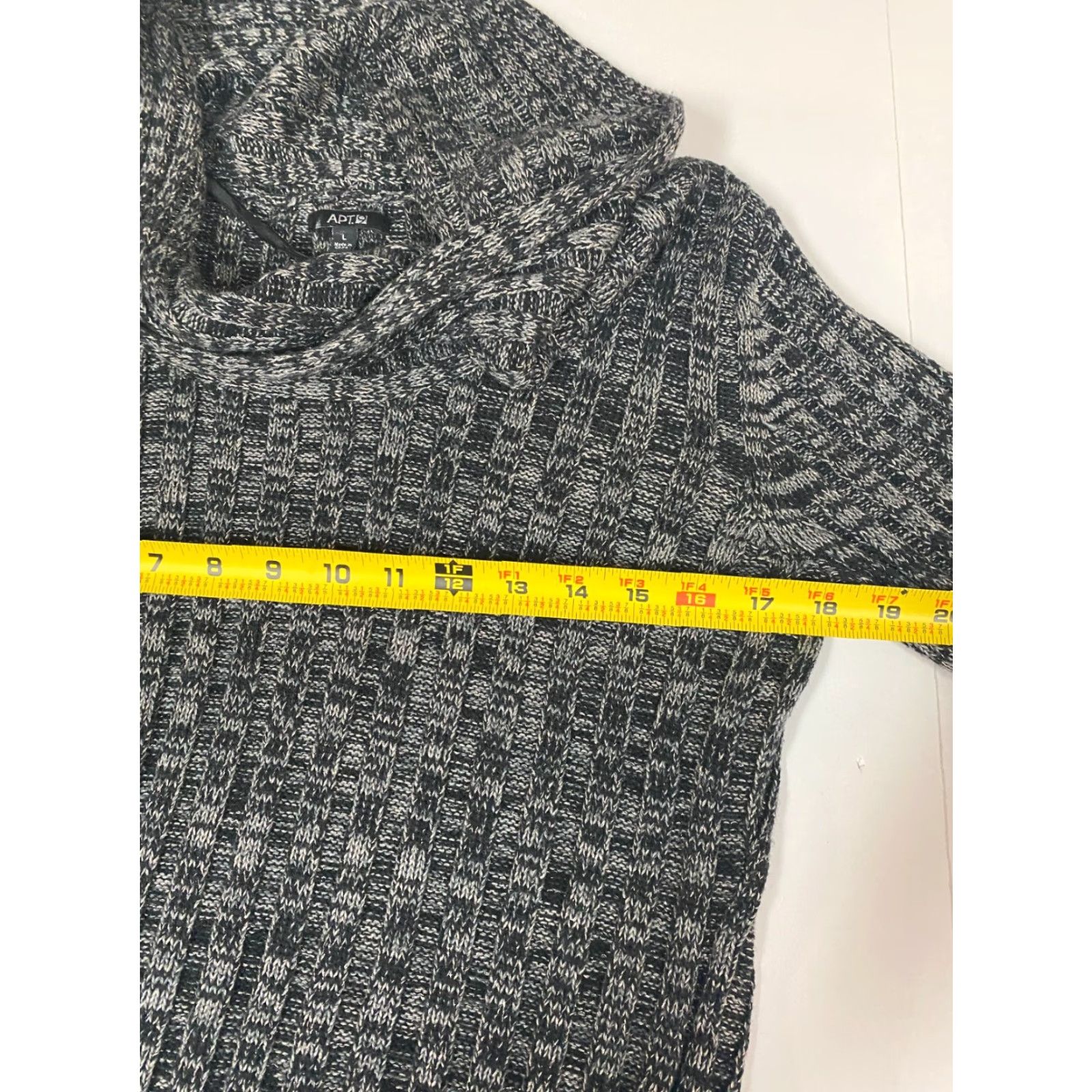 Apt. 9 Apt 9 Womens Sweater Pullover L Gray Dolman Sleeve Crew Neck Long Sleeve Modern Shirt Women Regular Size L Size L / US 10 / IT 46 - 6 Thumbnail