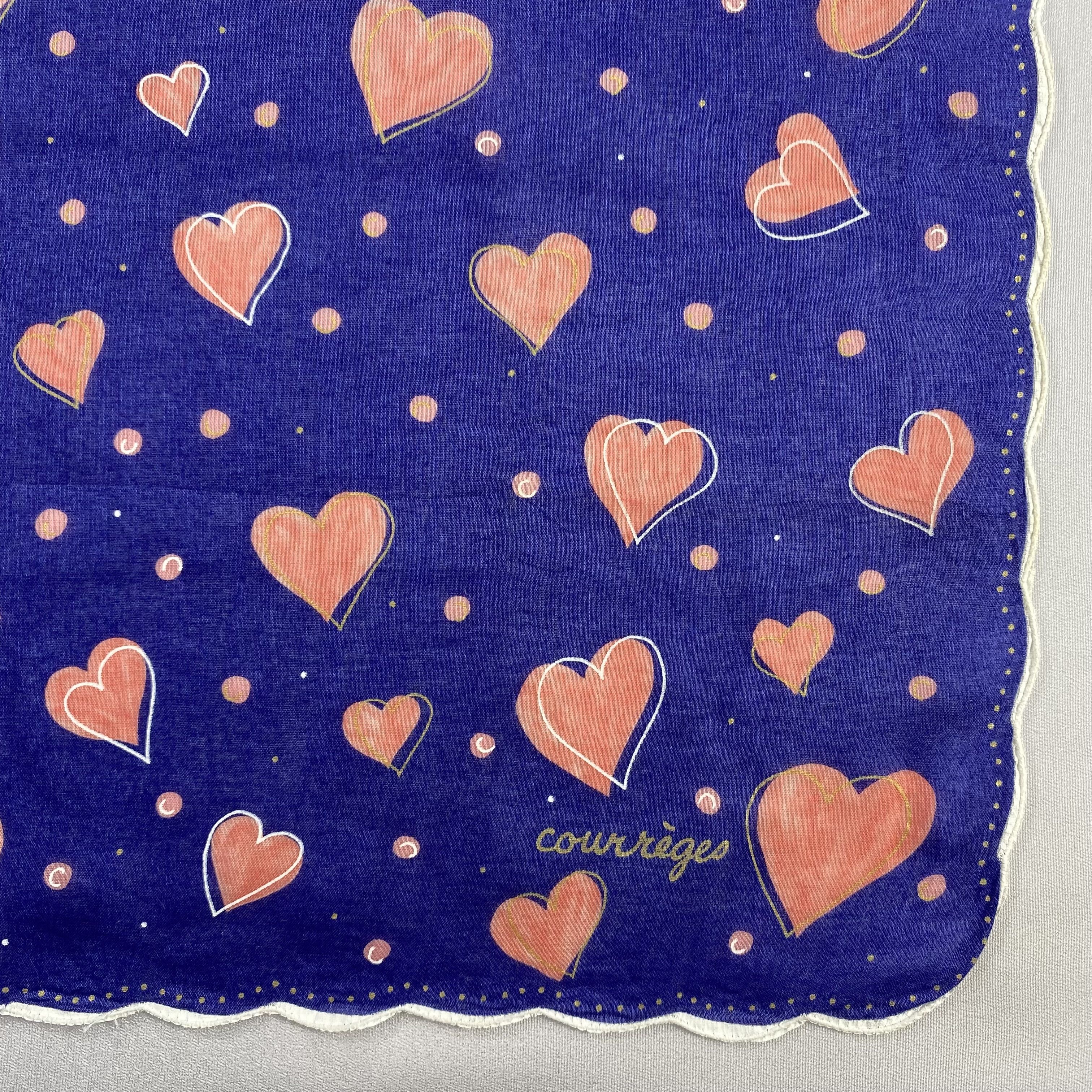 Courreges × Vintage Courreges Handkerchief / Neckerchief / Bandana-P1127 Size ONE SIZE - 3 Thumbnail