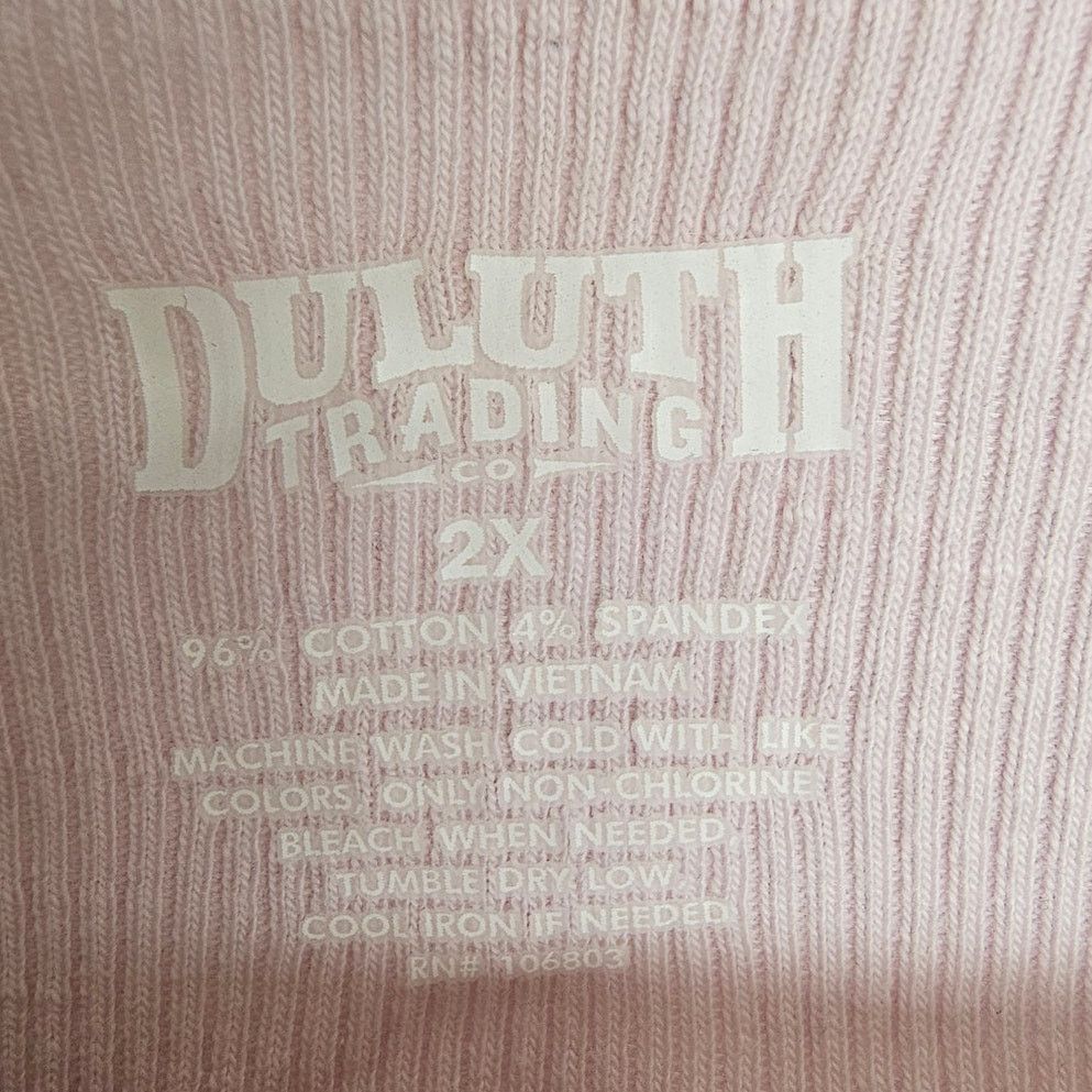 Duluth Trading Company Duluth Trading Co Womens Ribbed Henley Plus Size 2X Stretch Size XL / US 12-14 / IT 48-50 - 6 Thumbnail