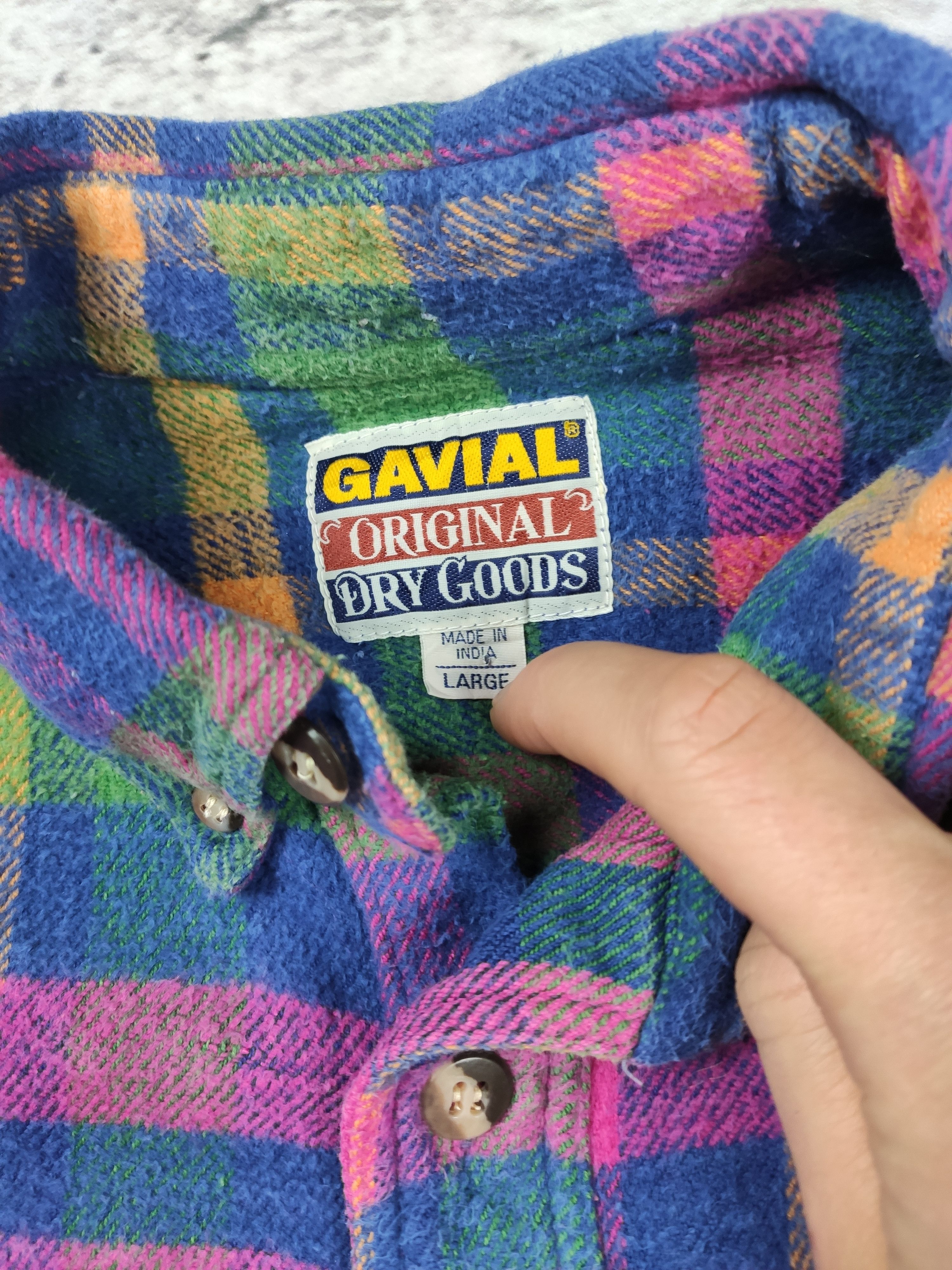 Vintage Vintage Gavial Made in India boxy shirt hippie retro Size US L / EU 52-54 / 3 - 5 Thumbnail