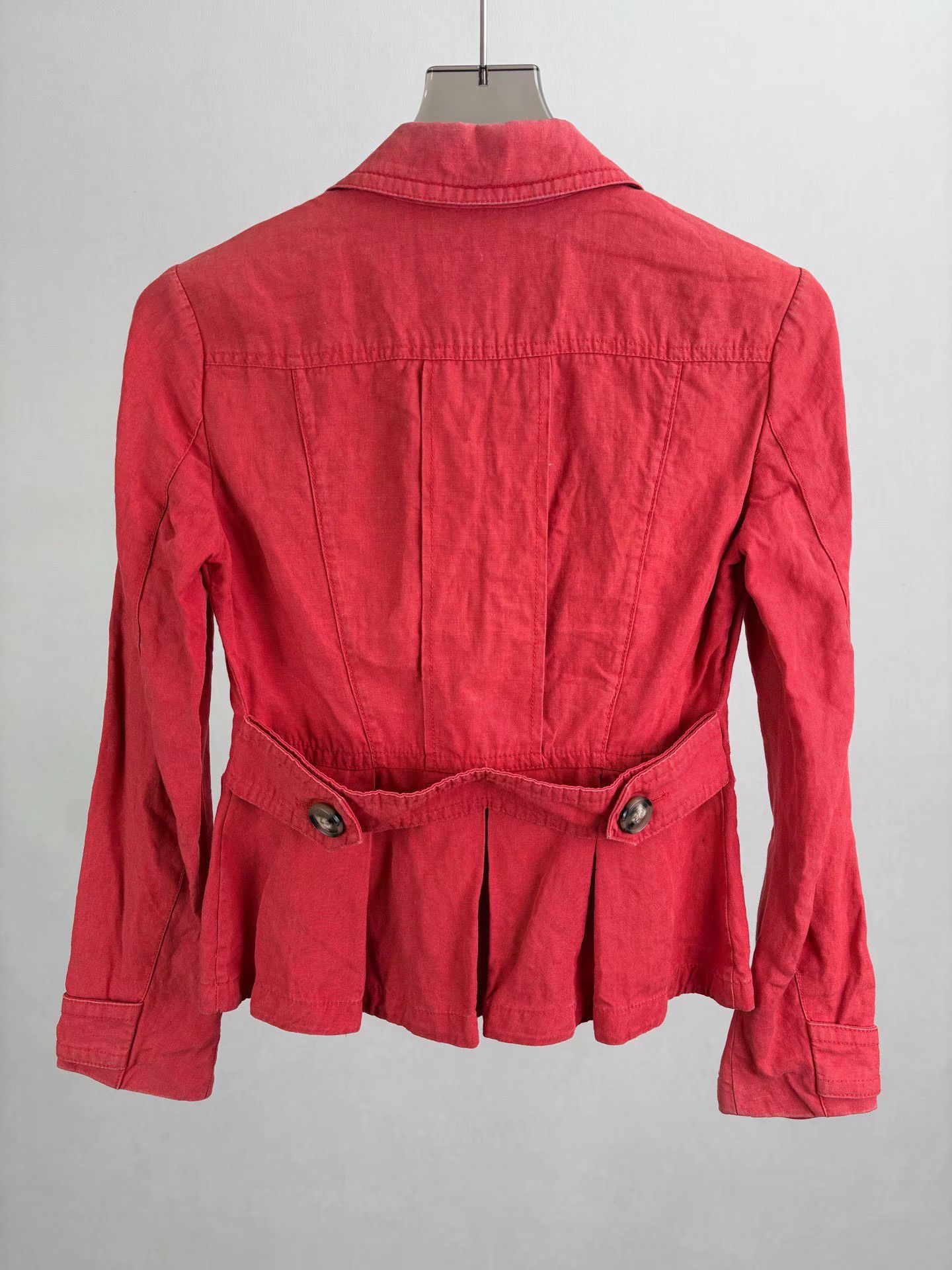 Burberry BURBERRY Red Jacket Size S / US 4 / IT 40 - 2 Thumbnail